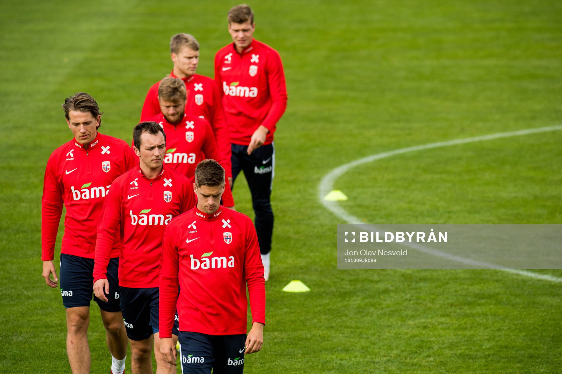 Sander Berge, Even Hovland and Markus Henriksen of Norway