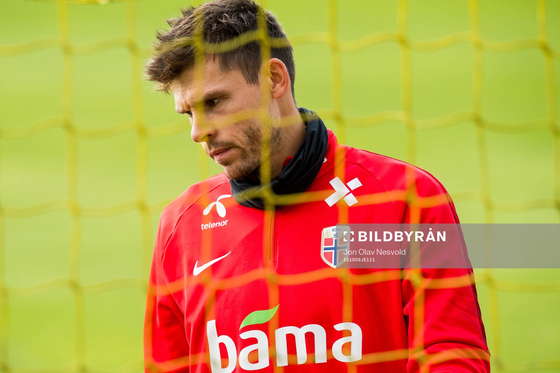 Goalkeeper Rune Almenning Jarstein of Norway