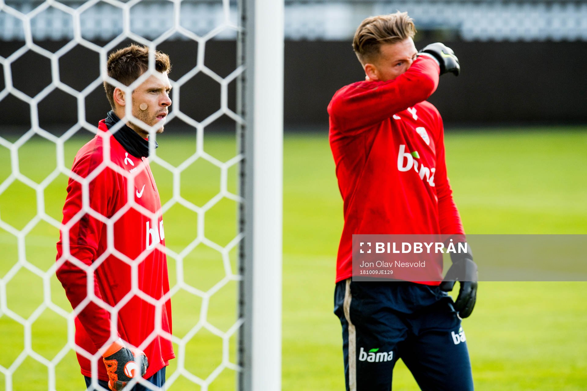 Goalkeeper Rune Almenning Jarstein and goalkeeper Ørjan