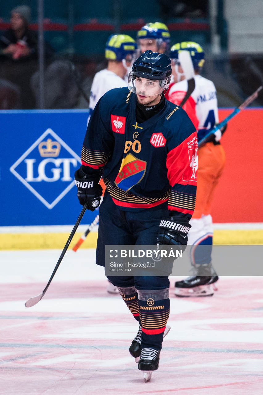 Gustav Possler of Djurgården looks dejected