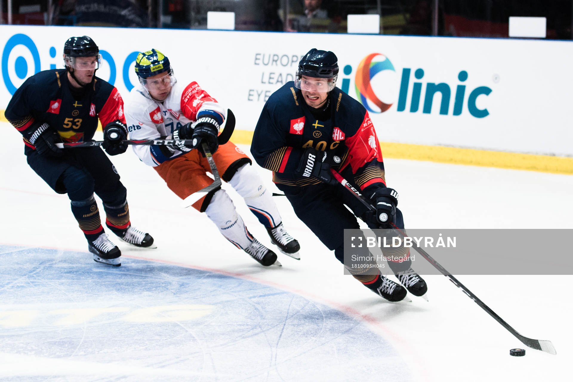 Bobbo Petersson and Jacob Josefson of Djurgården against