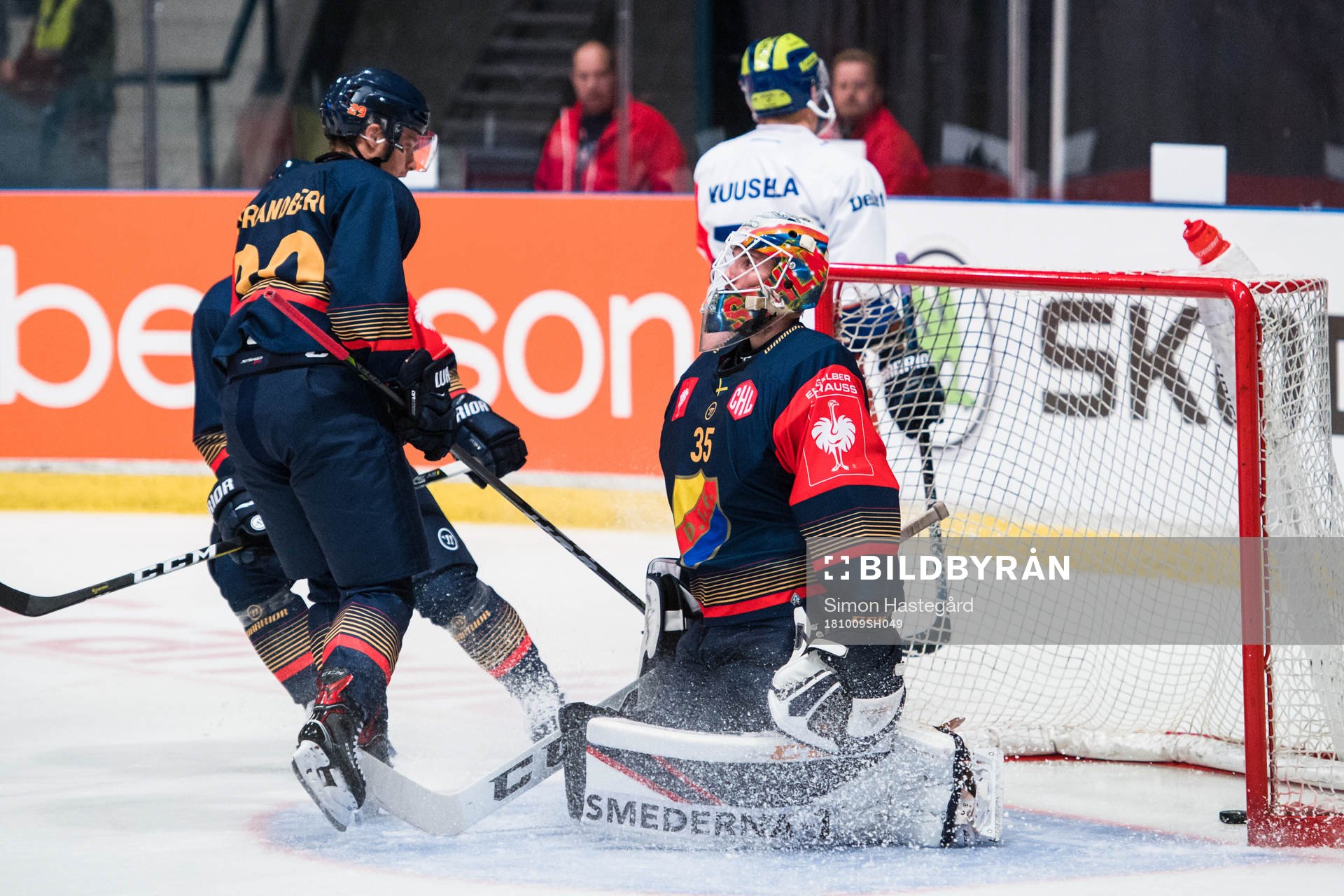 goalkeeper Robin Jensen of Djurgården looks dejected