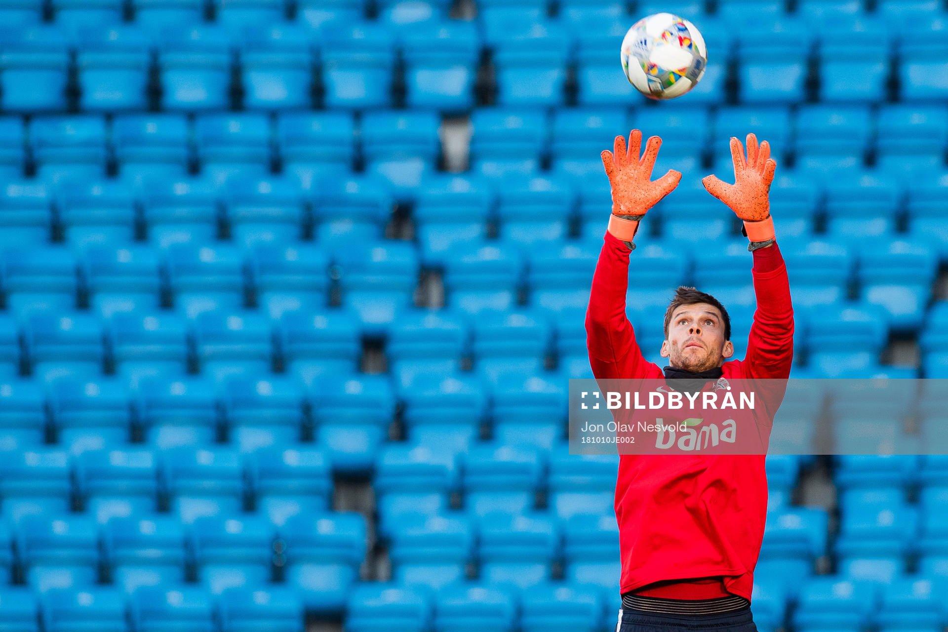 Goalkeeper Rune Almenning Jarstein of Norway
