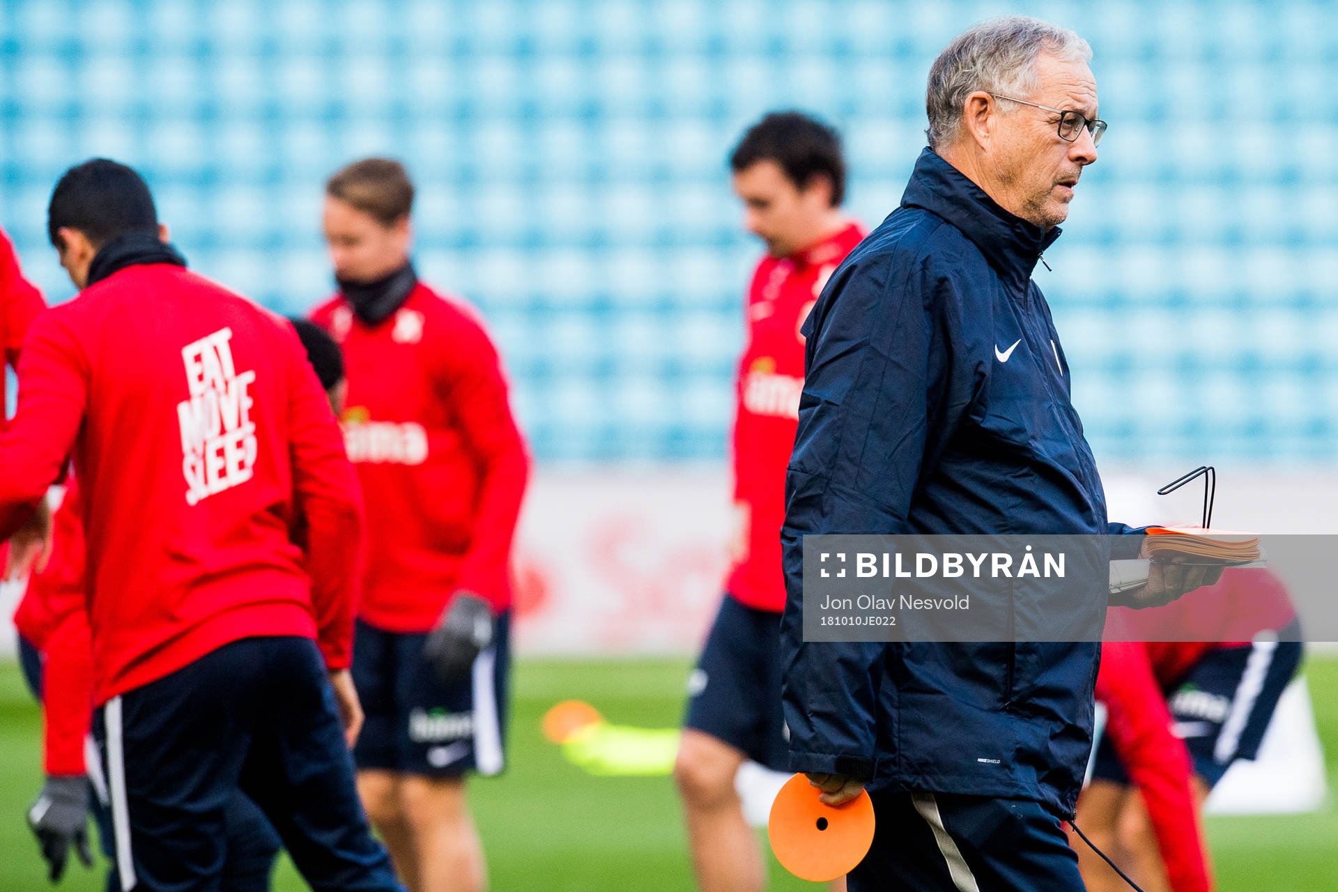 Lars Lagerbäck, head coach of Norway