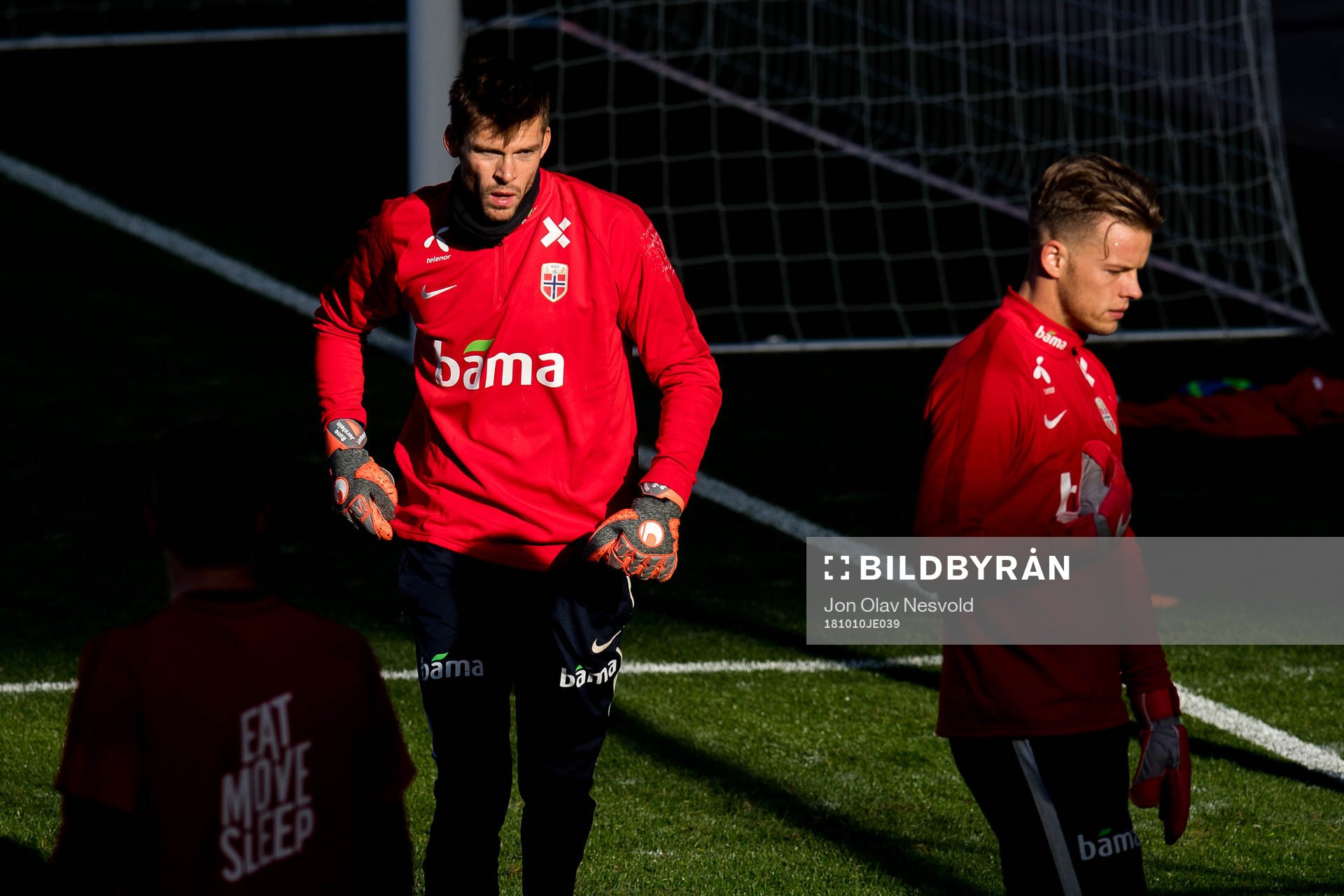 Goalkeeper Rune Almenning Jarstein of Norway and goalkeeper