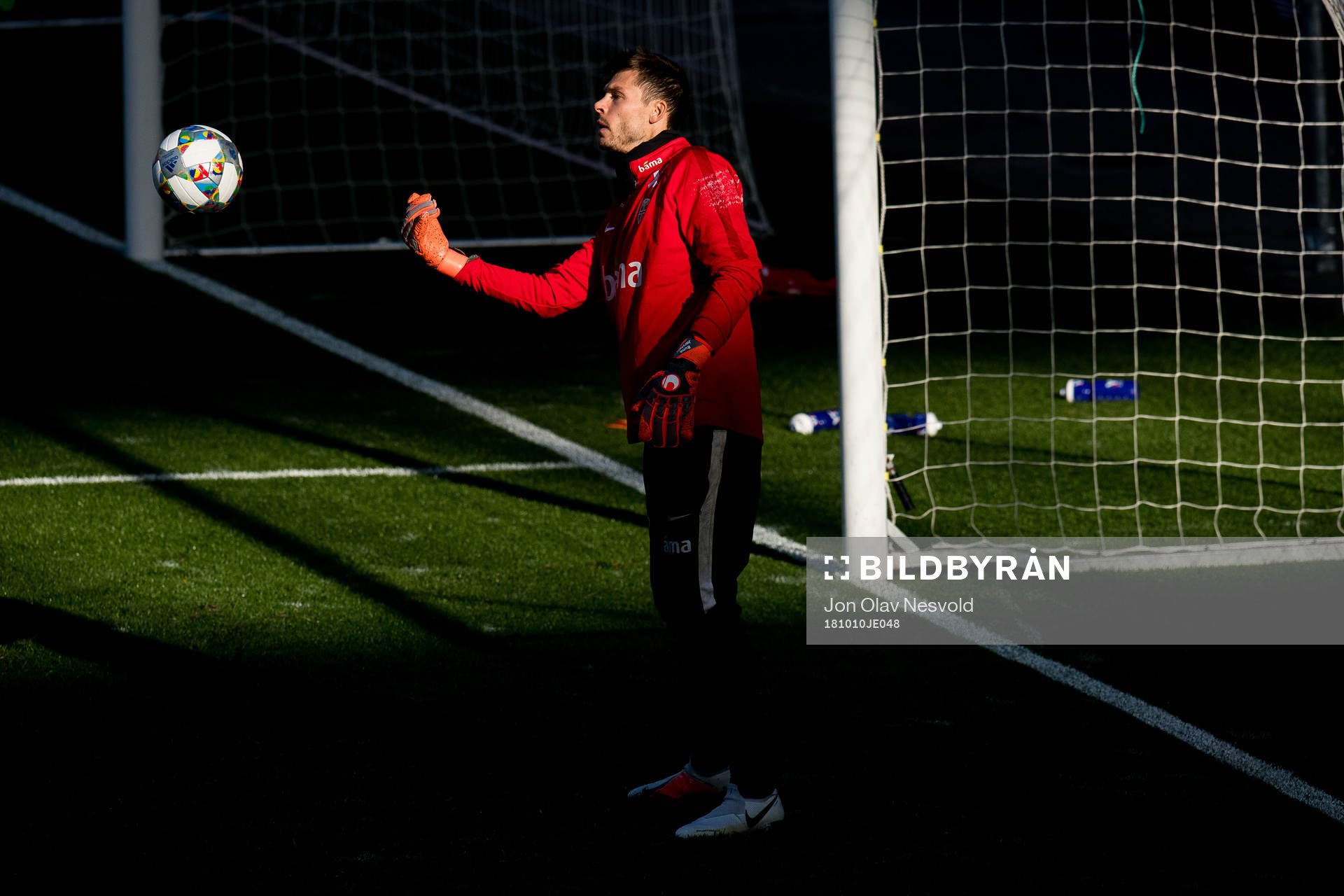 Goalkeeper Rune Almenning Jarstein of Norway