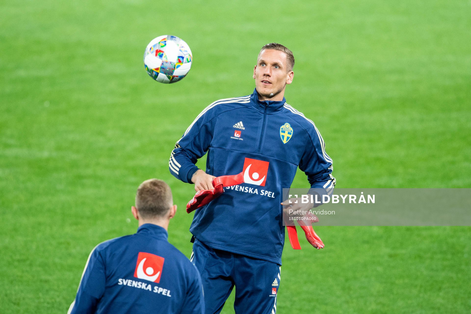 Goalkeeper Robin Olsen of Sweden
