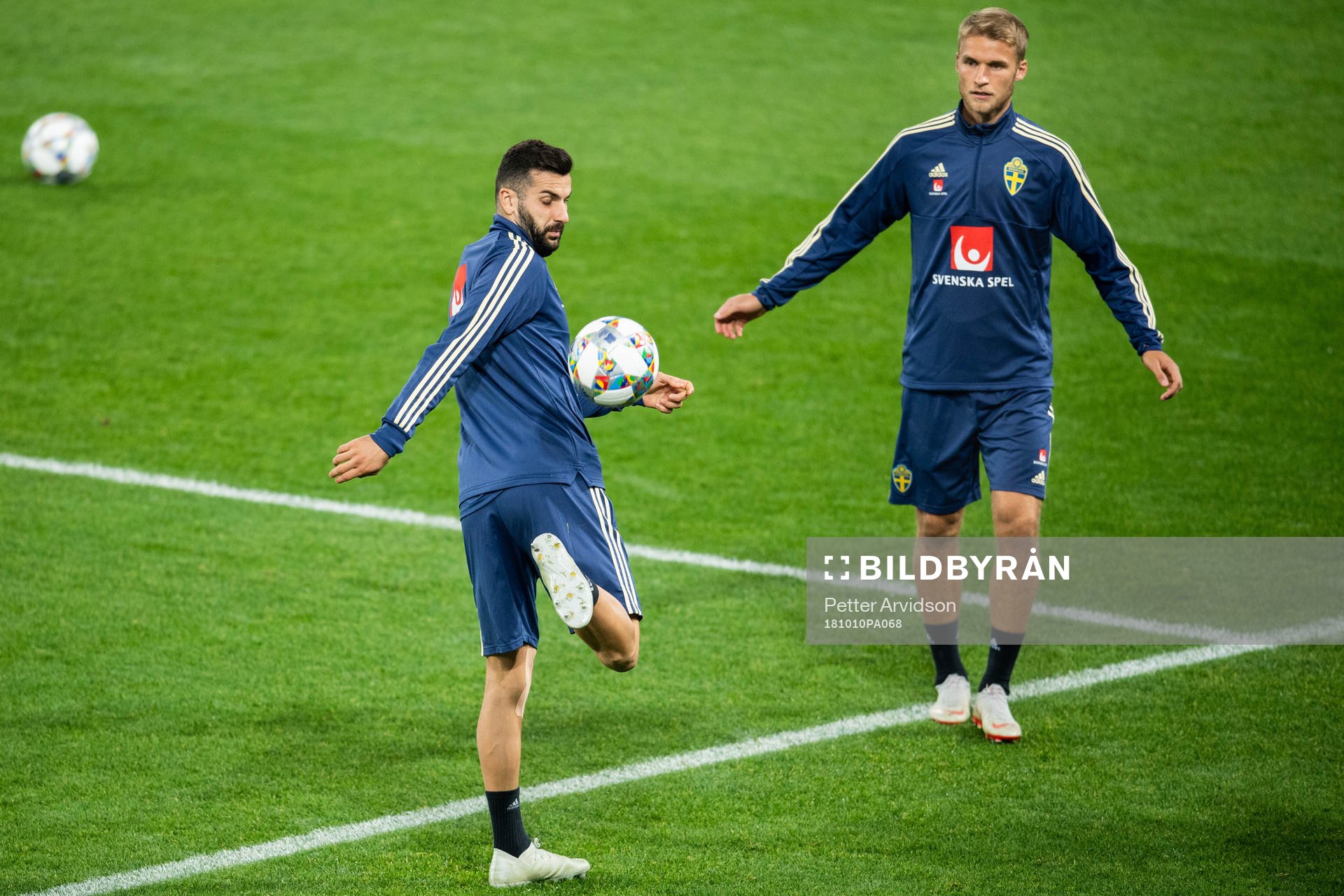 Mikael Ishak and Sebastian Andersson of Sweden