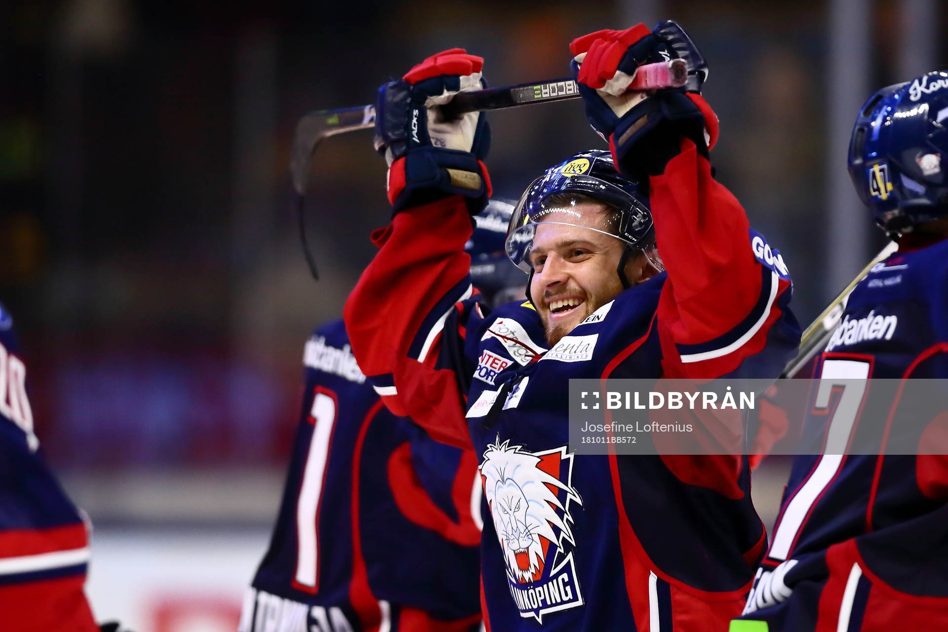 Linköpings Lukas Bengtsson jublar