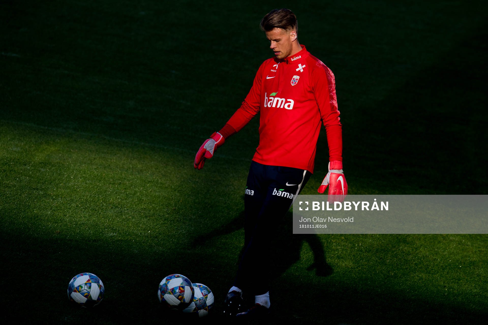 Goalkeeper Ørjan Håskjold Nyland of Norway