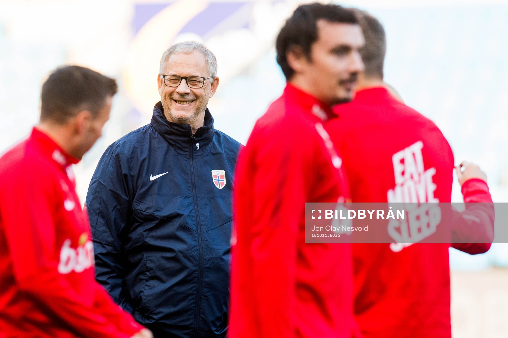 Lars Lagerbäck, head coach of Norway