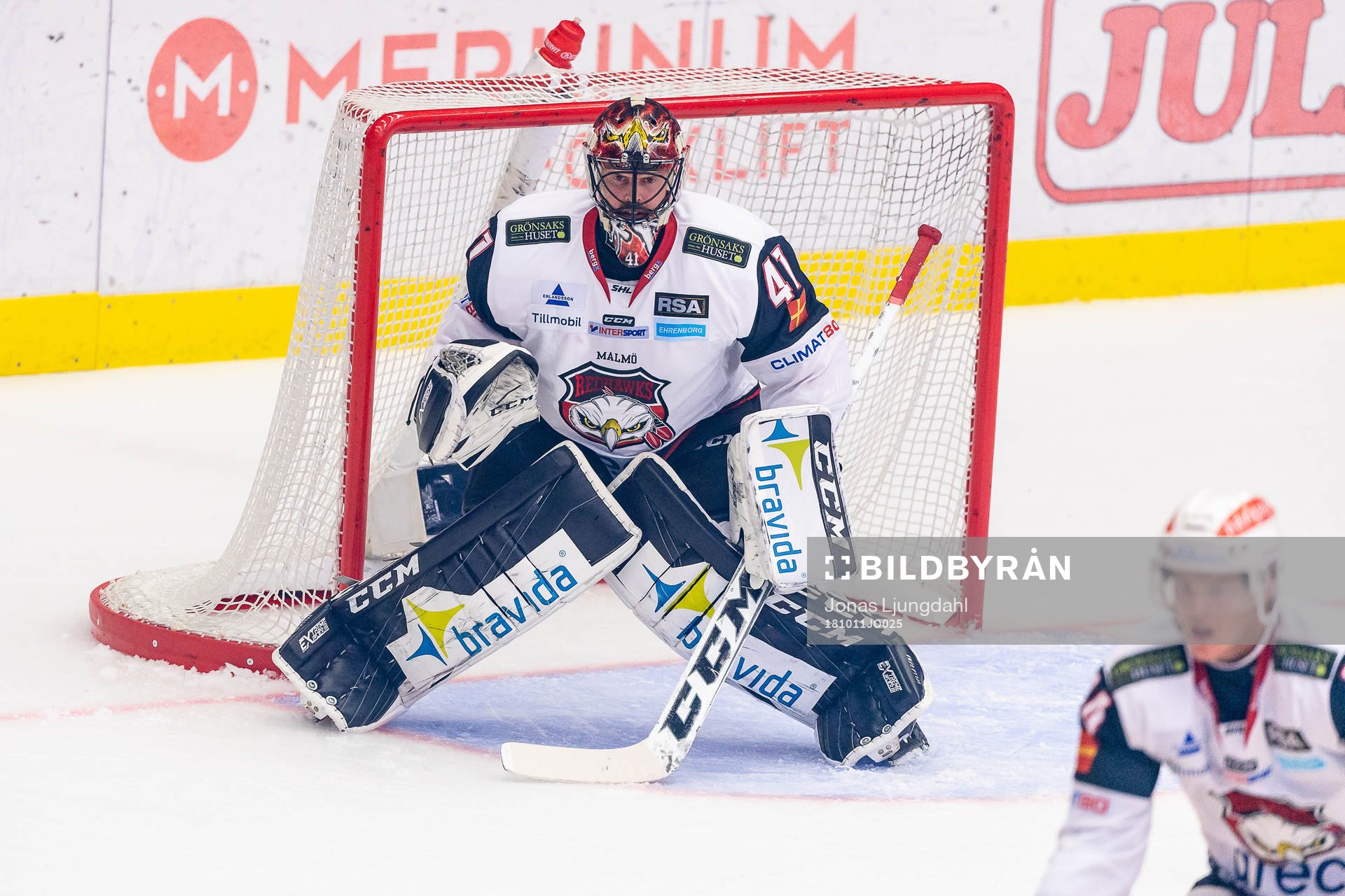 Malmö Redhawks målvakt Cristopher Nilstorp