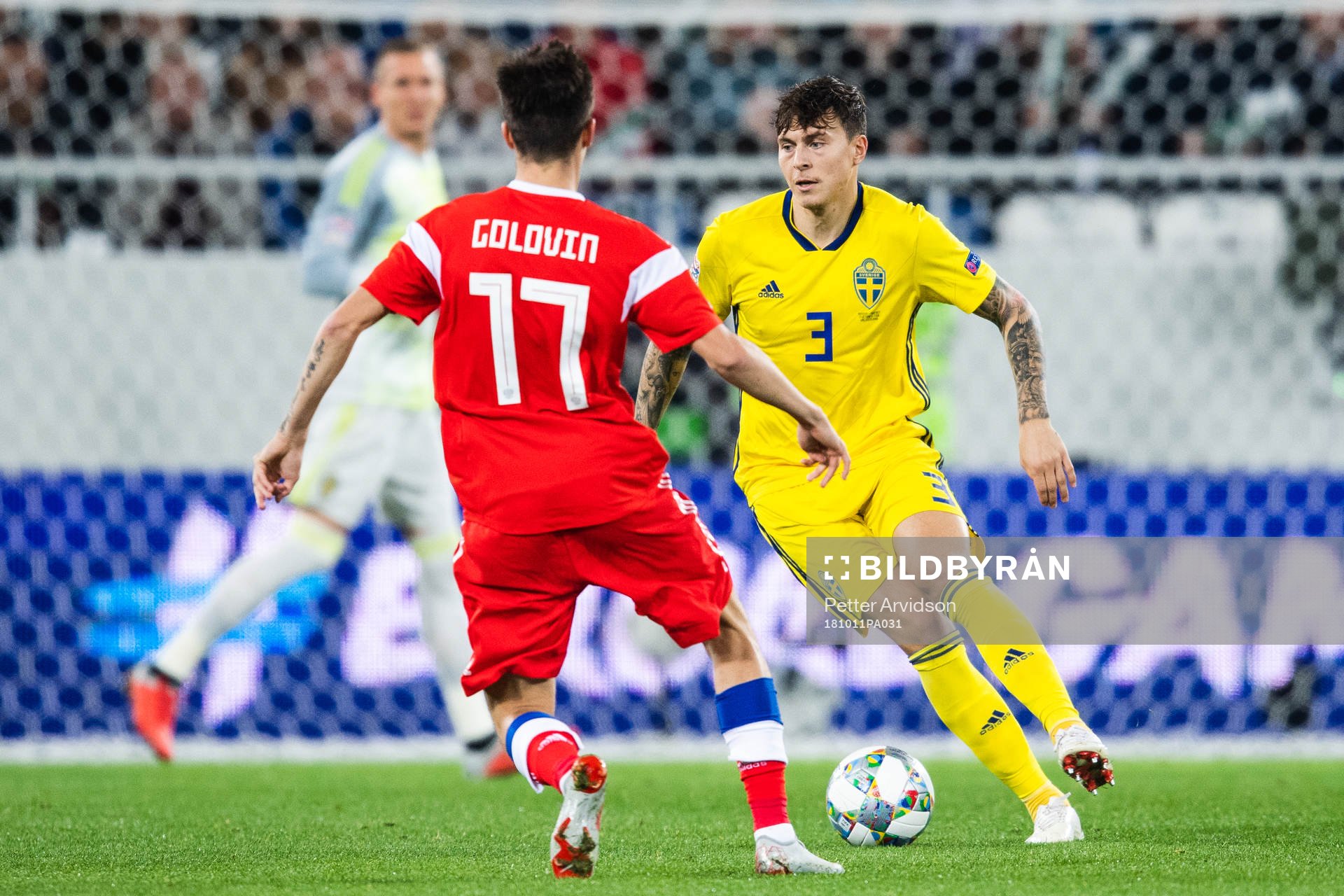 Victor Nilsson Lindelöf of Sweden and Aleksandr Golovin of