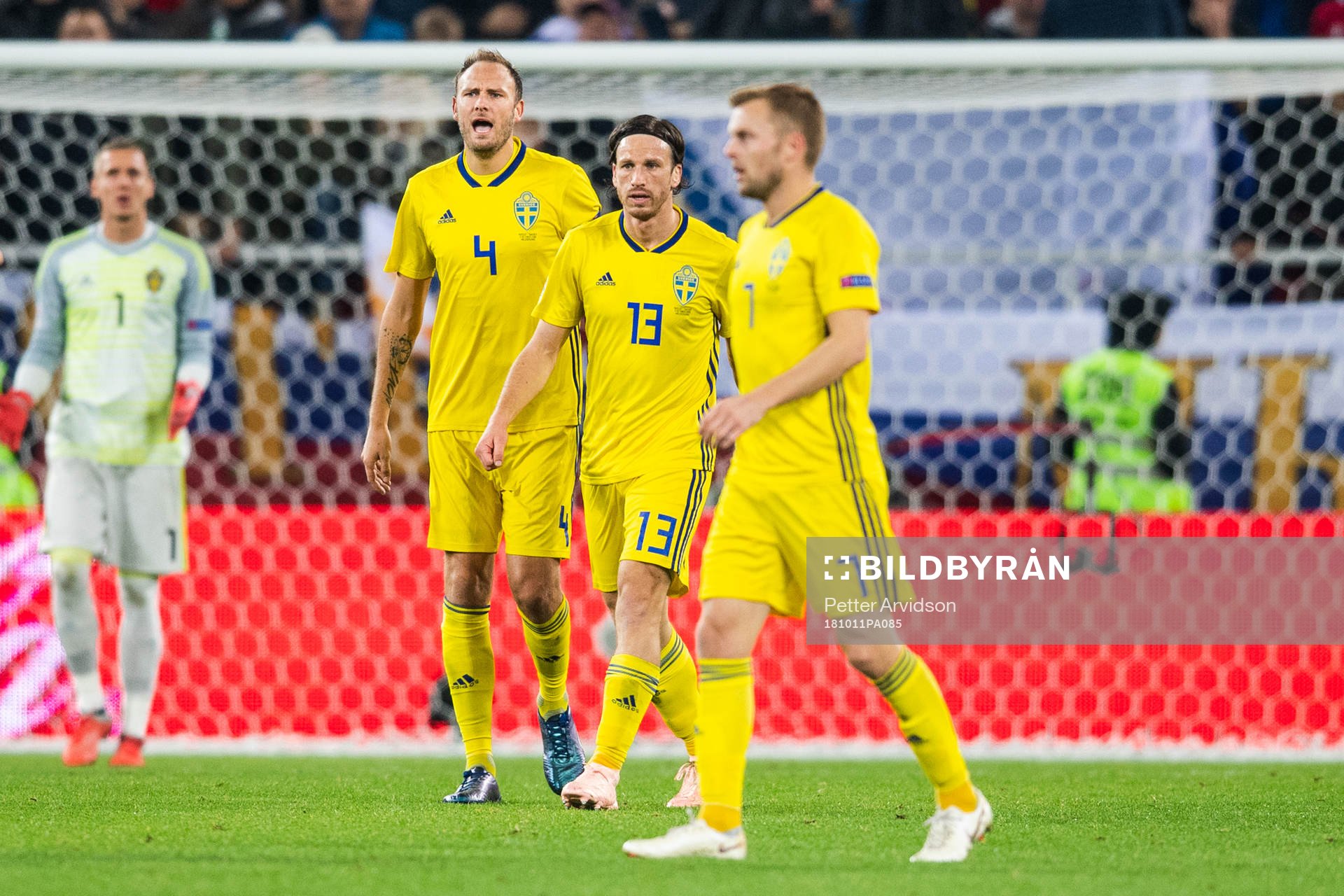 Andreas Granqvist, Gustav Svensson and Sebastian Larsson