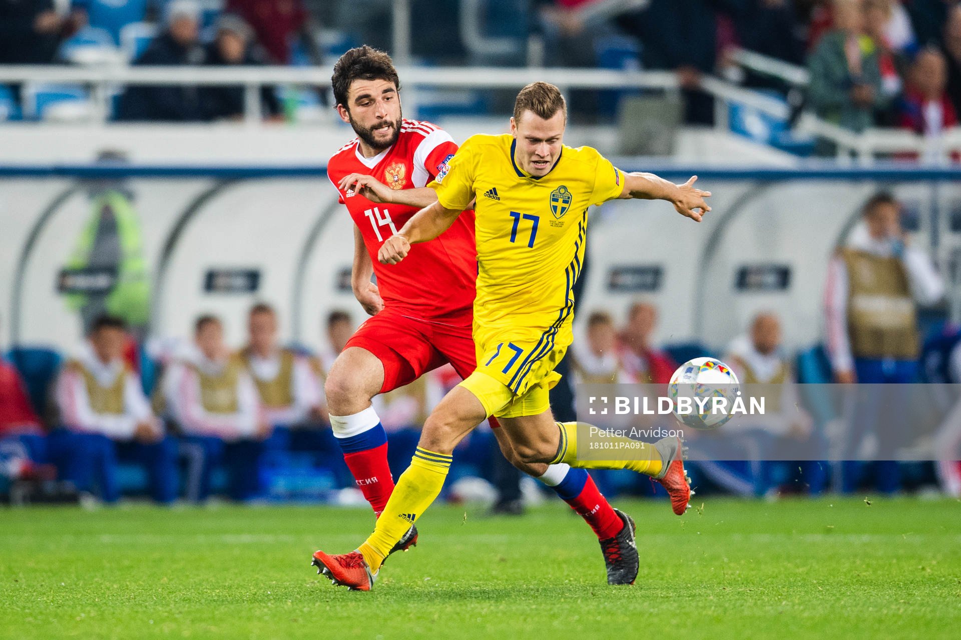 Viktor Claesson of Sweden and Giorgi Jikla of Russia