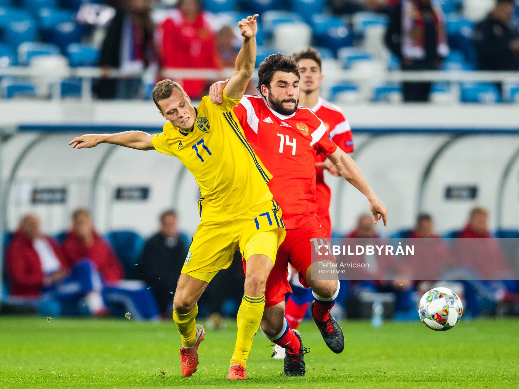 Viktor Claesson of Sweden and Giorgi Jikla of Russia