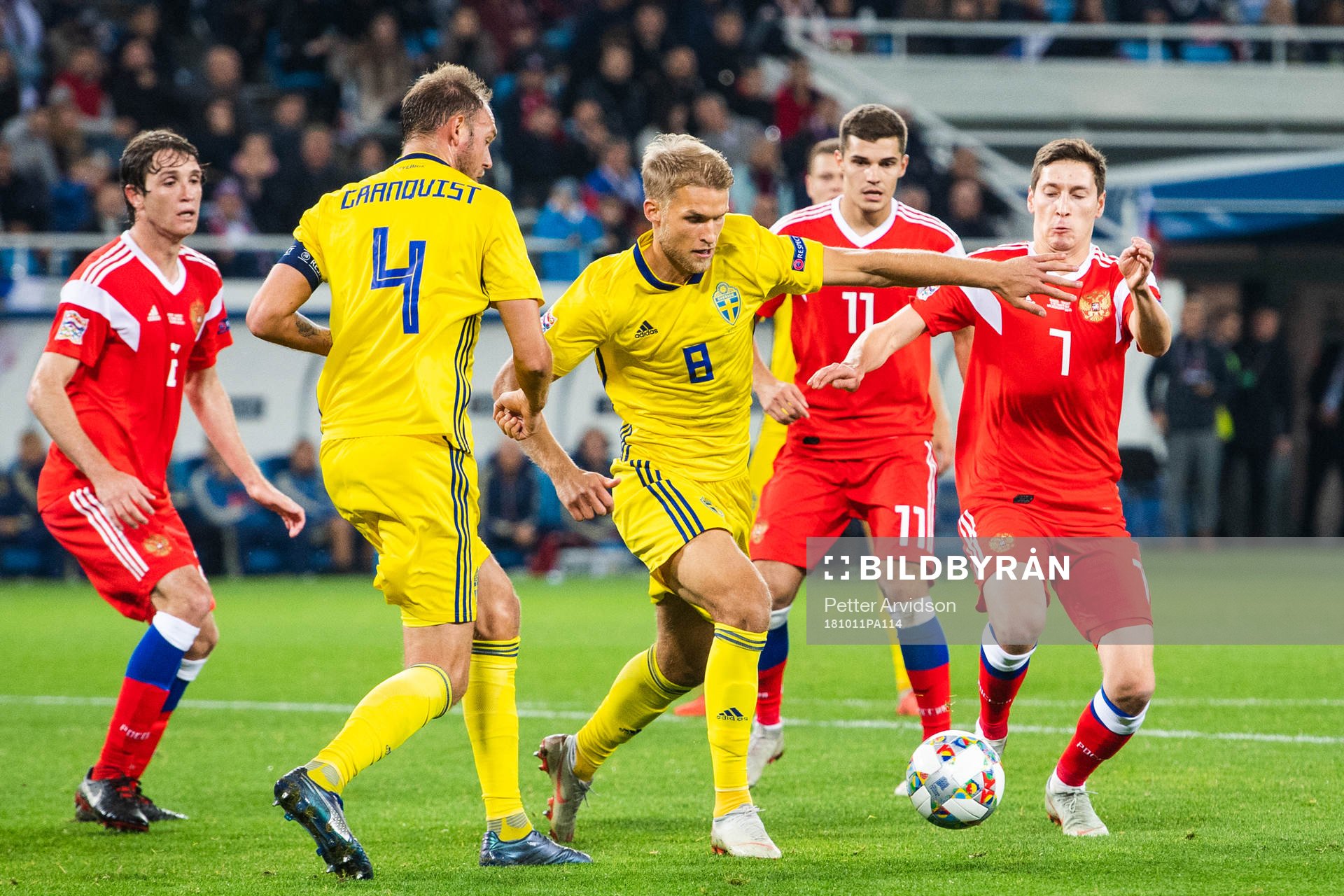 Andreas Granqvist and Sebastian Andersson of Sweden