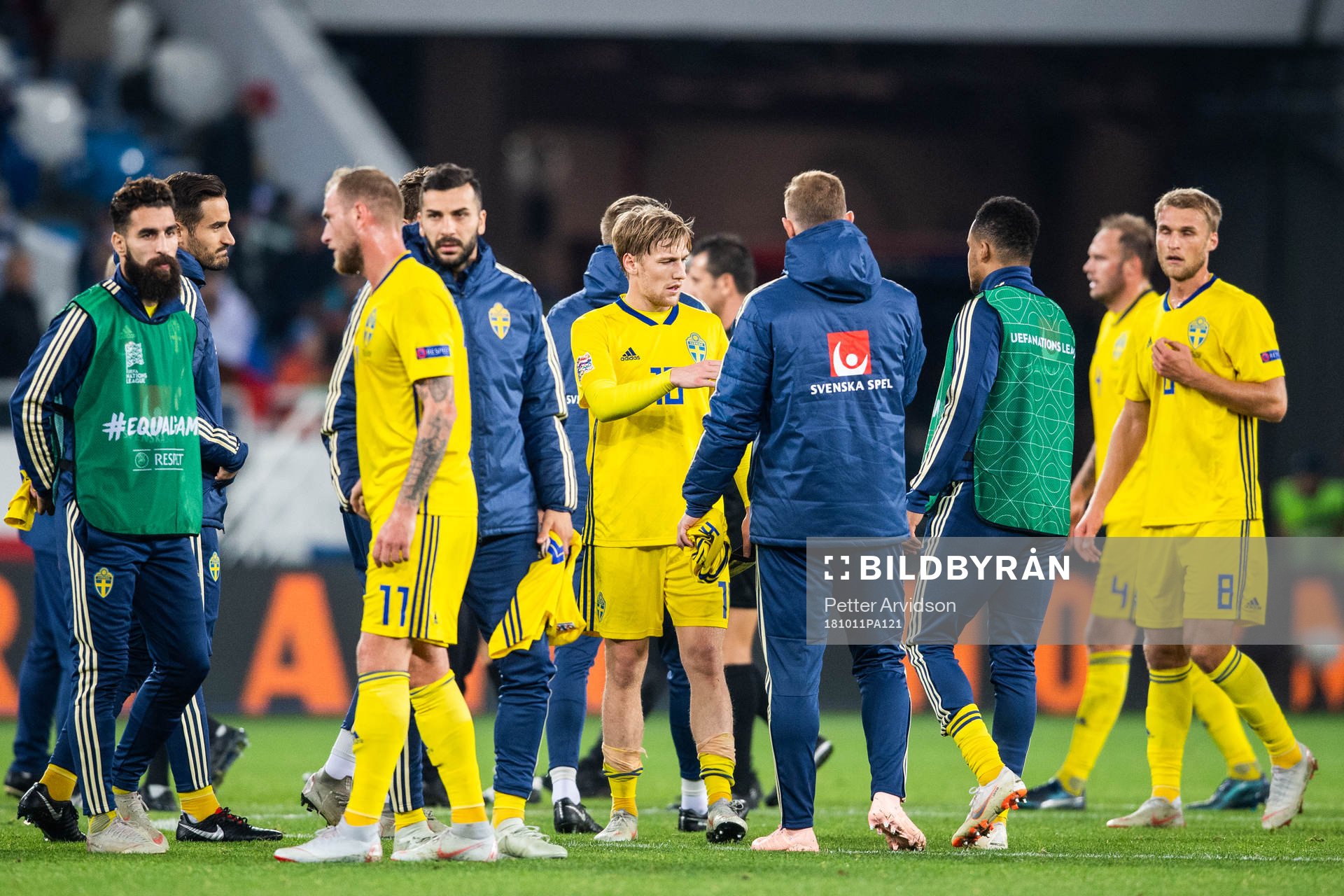 John Guidetti and Emil Forsberg of Sweden
