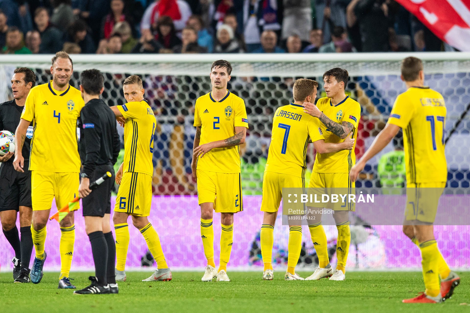 Andreas Granqvist, Mikael Lustig, Sebastian Larsson and