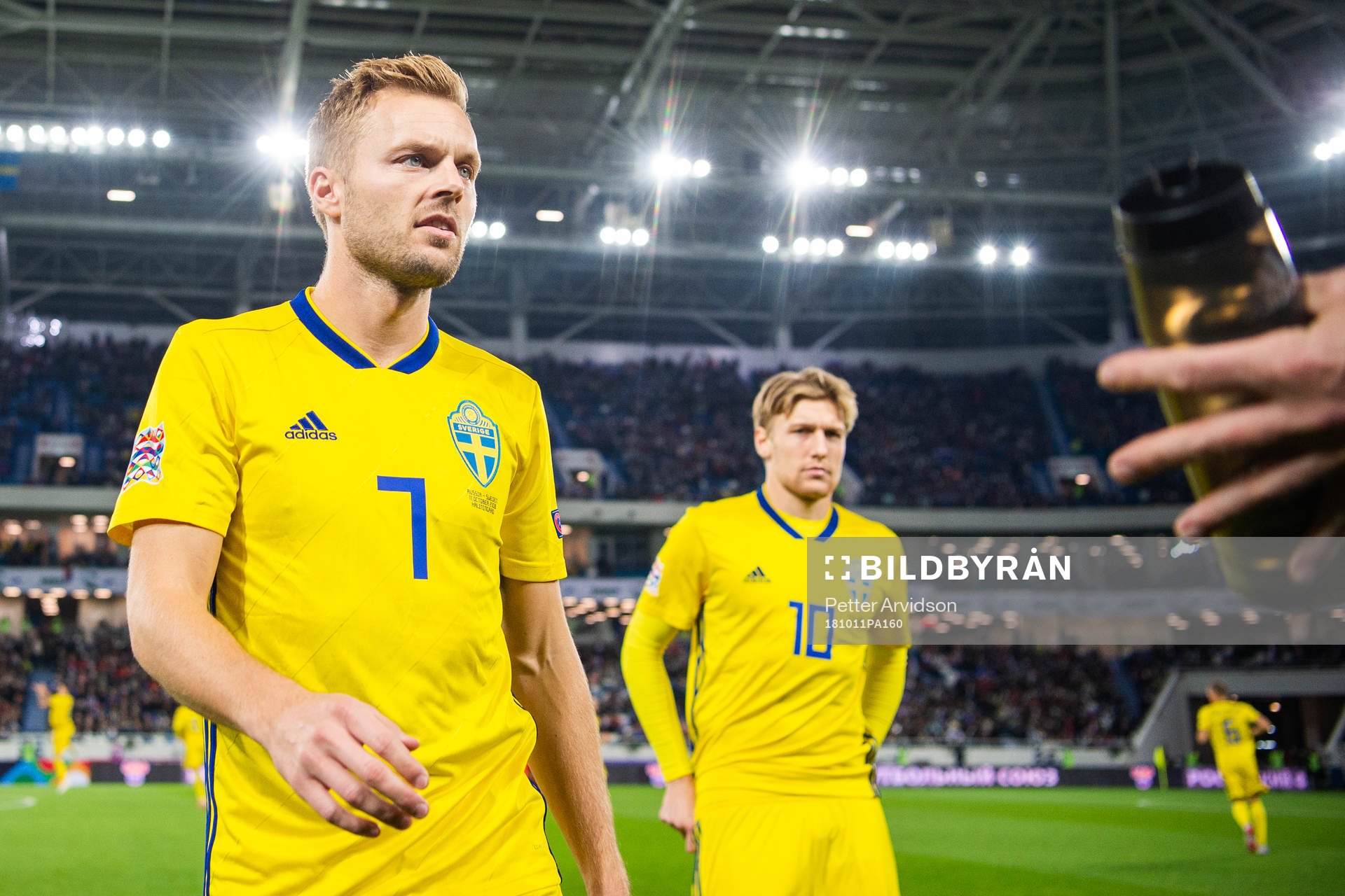 Sebastian Larsson and Emil Forsberg of Sweden