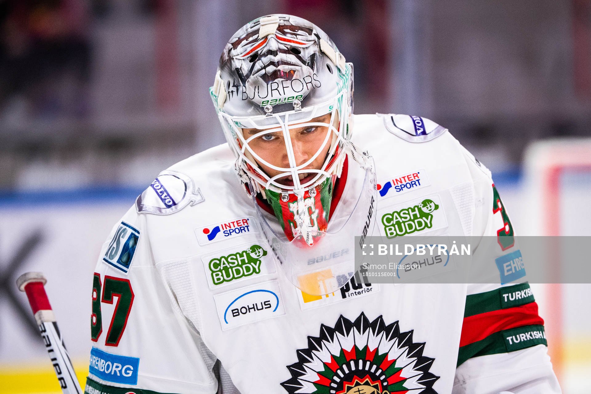 Frölundas målvakt Johan Gustafsson