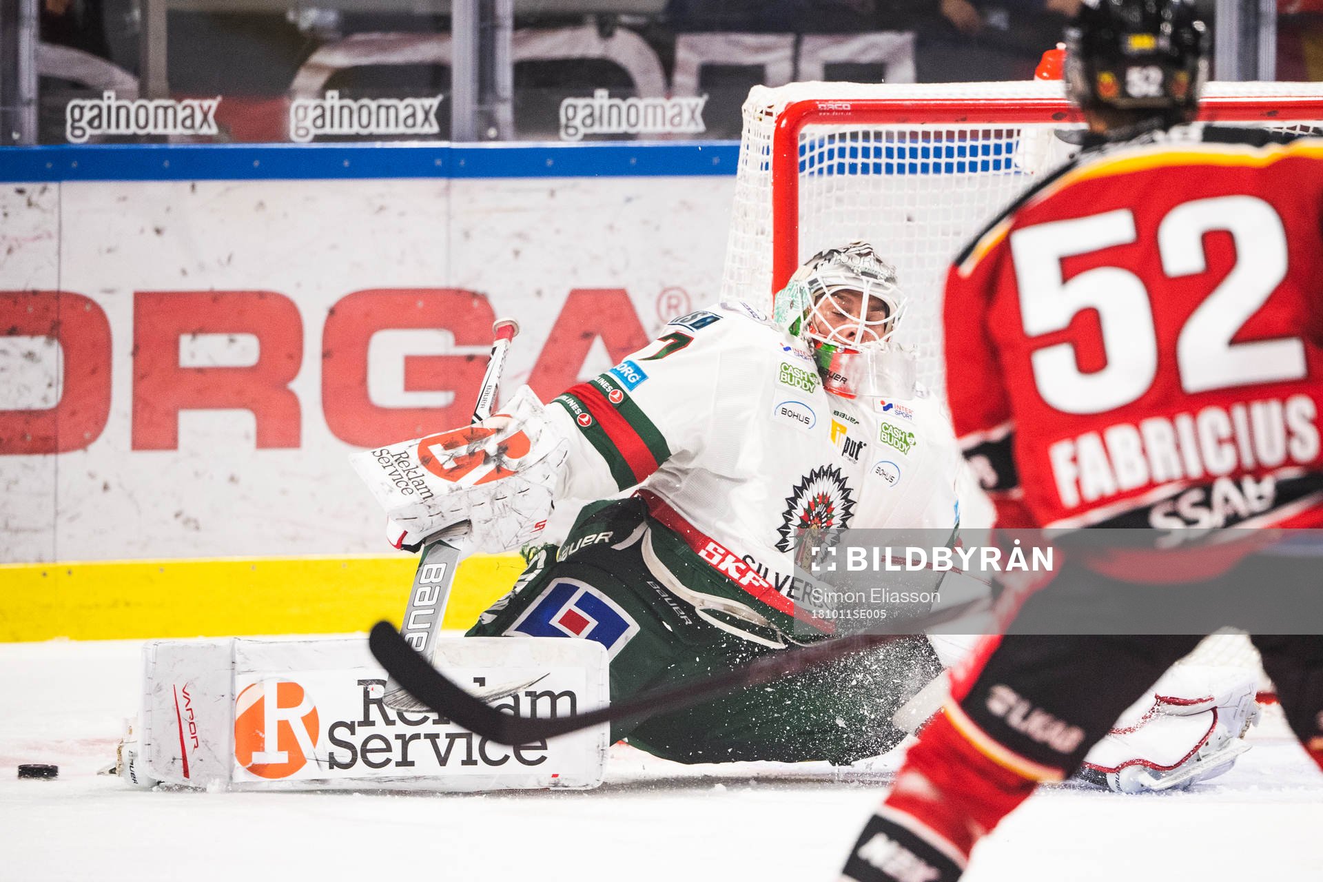 Frölundas målvakt Johan Gustafsson