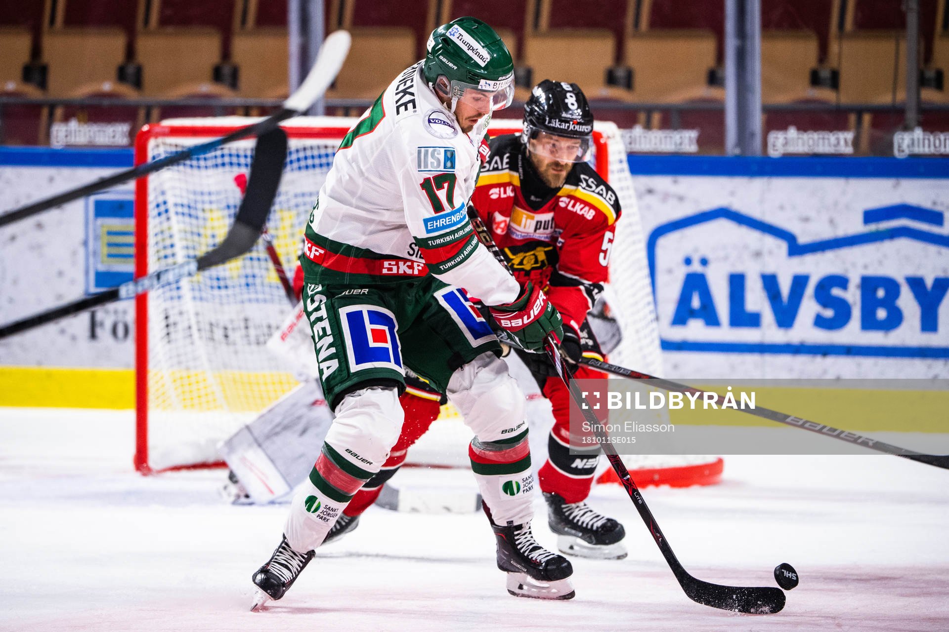 Frölundas Sebastian Stålberg och Luleås Daniel Sondell