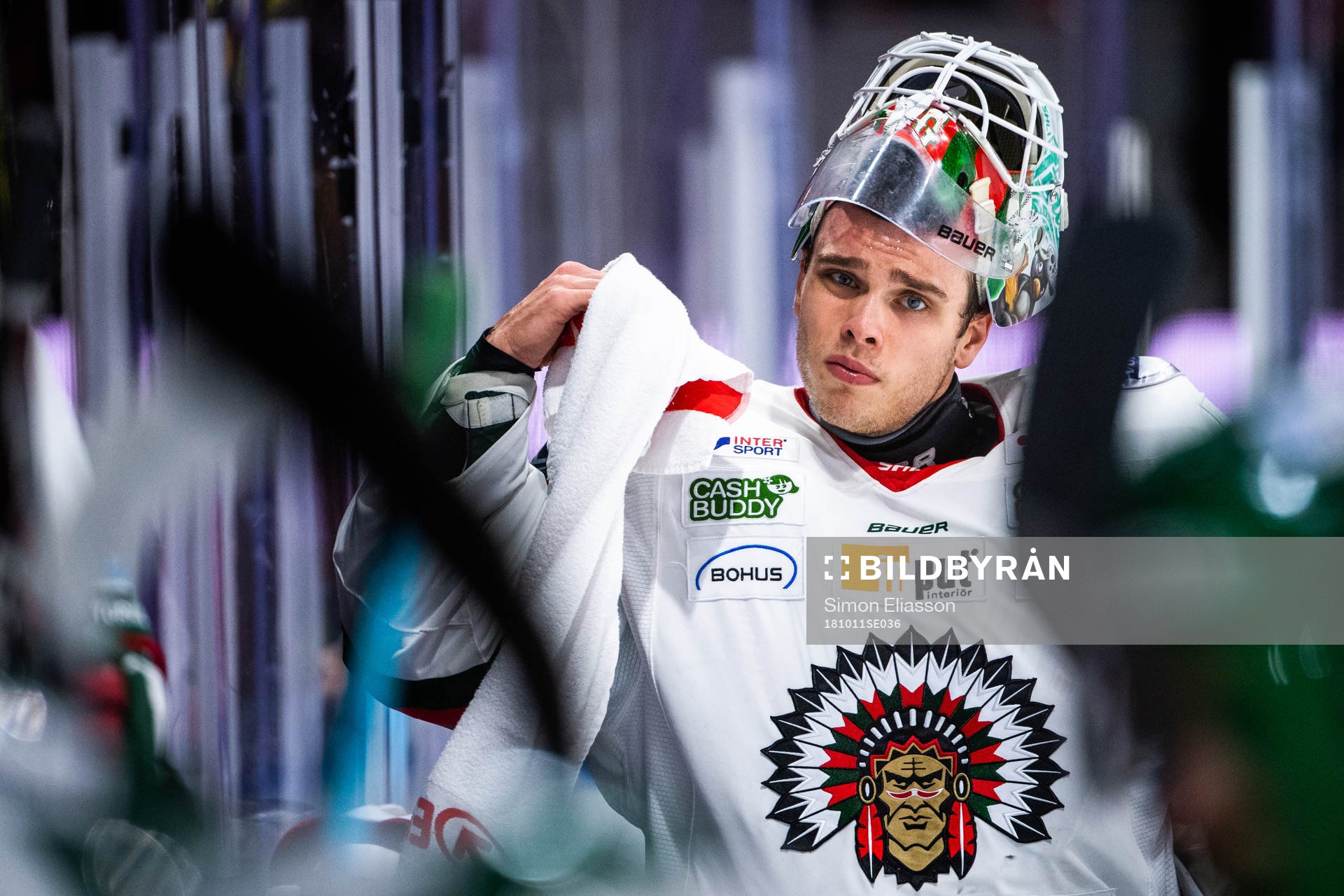 Frölundas målvakt Johan Gustafsson