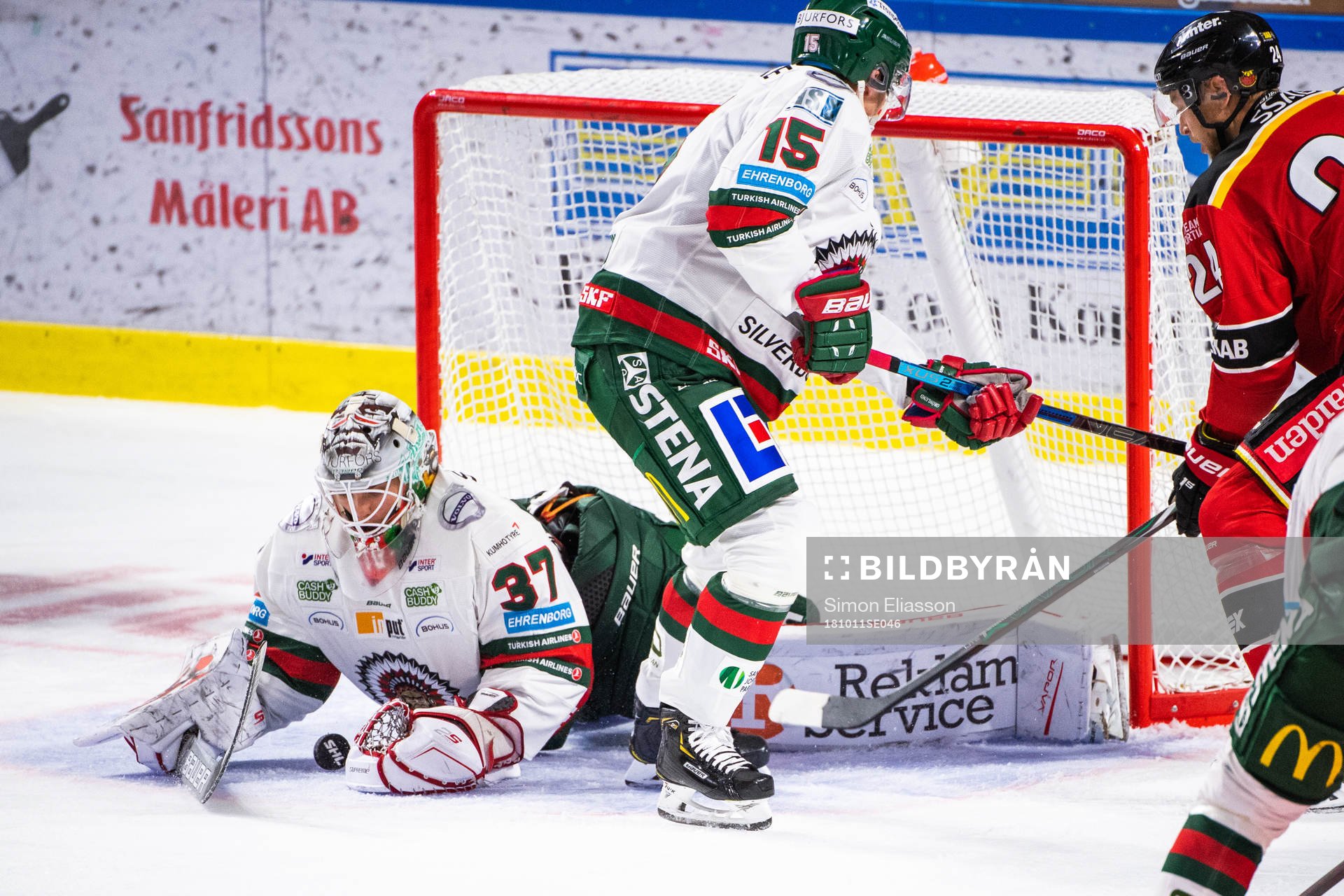 Frölundas målvakt Johan Gustafsson