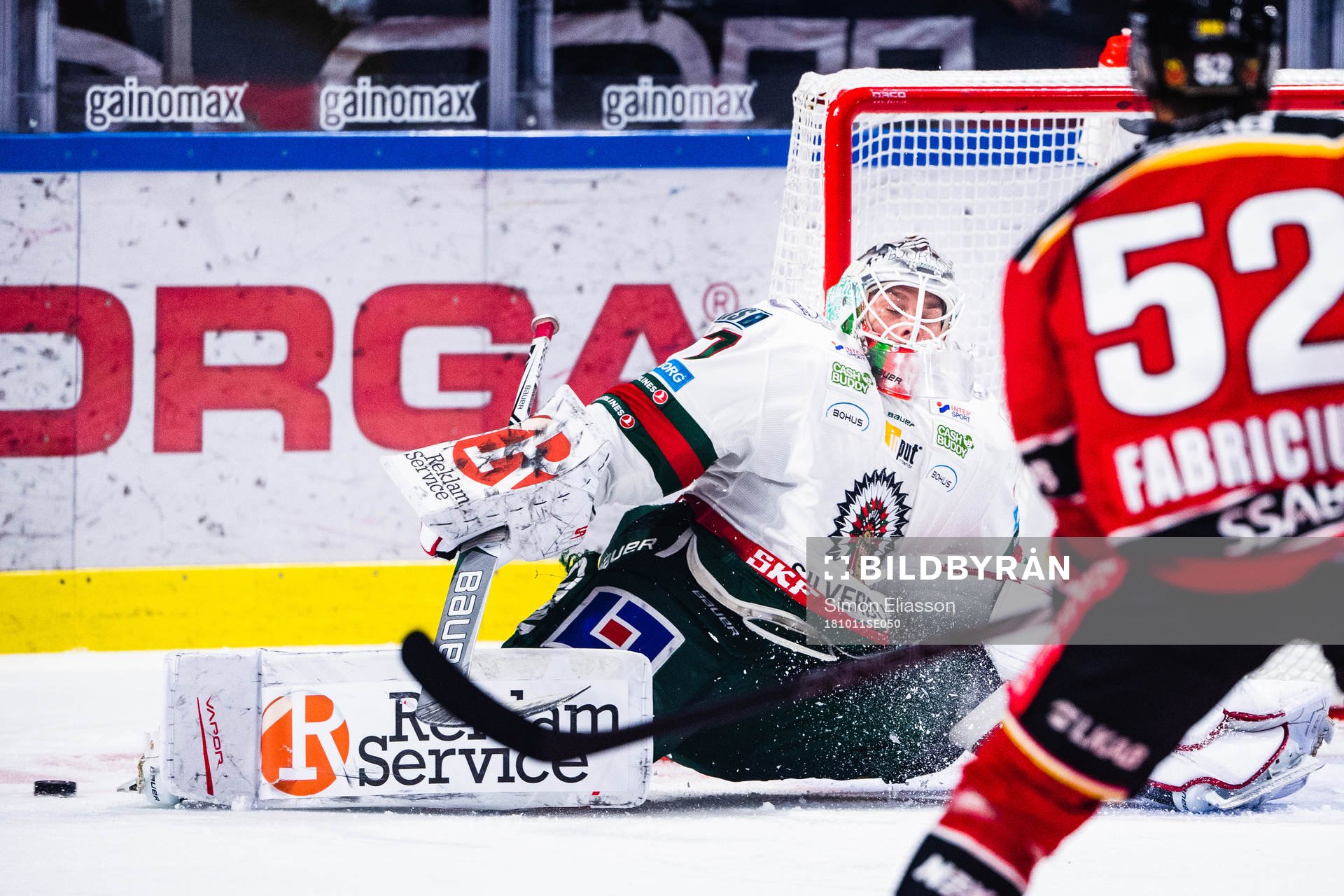 Frölundas målvakt Johan Gustafsson