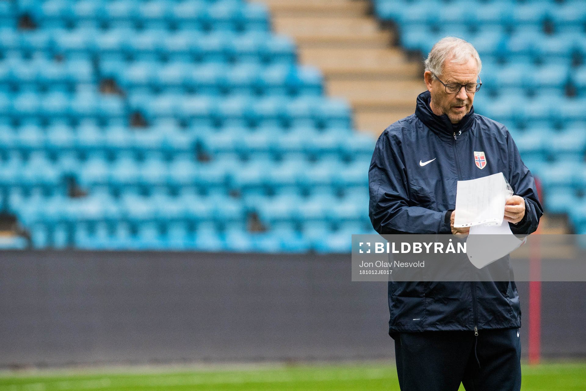 Lars Lagerbäck, head coach of Norway