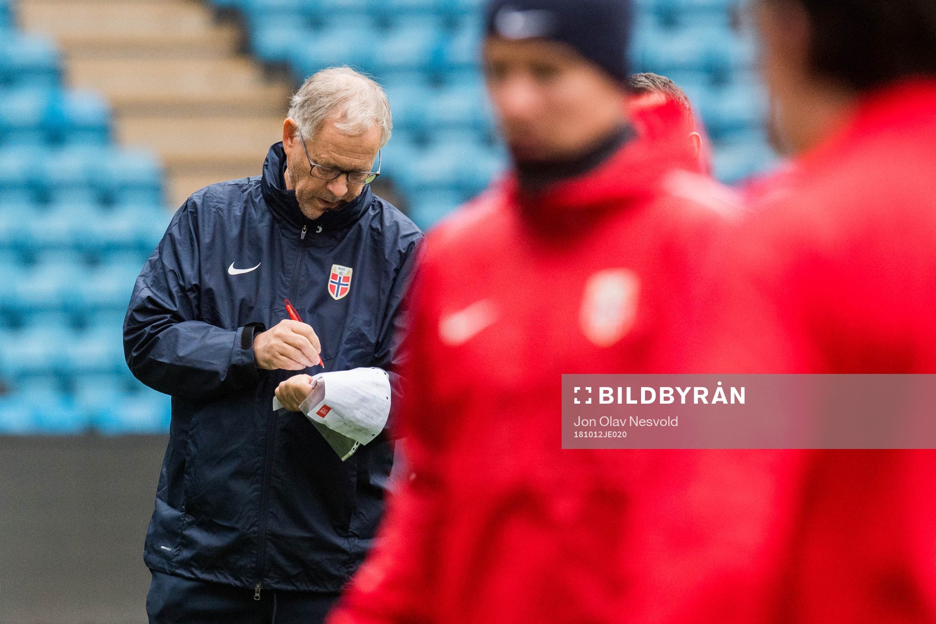 Lars Lagerbäck, head coach of Norway