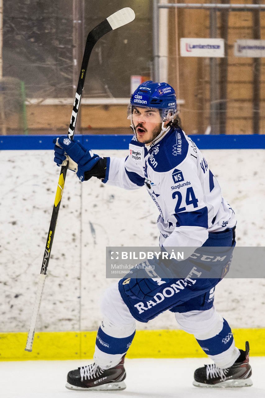 Leksands Thomas Valkvæ Olsen jublar