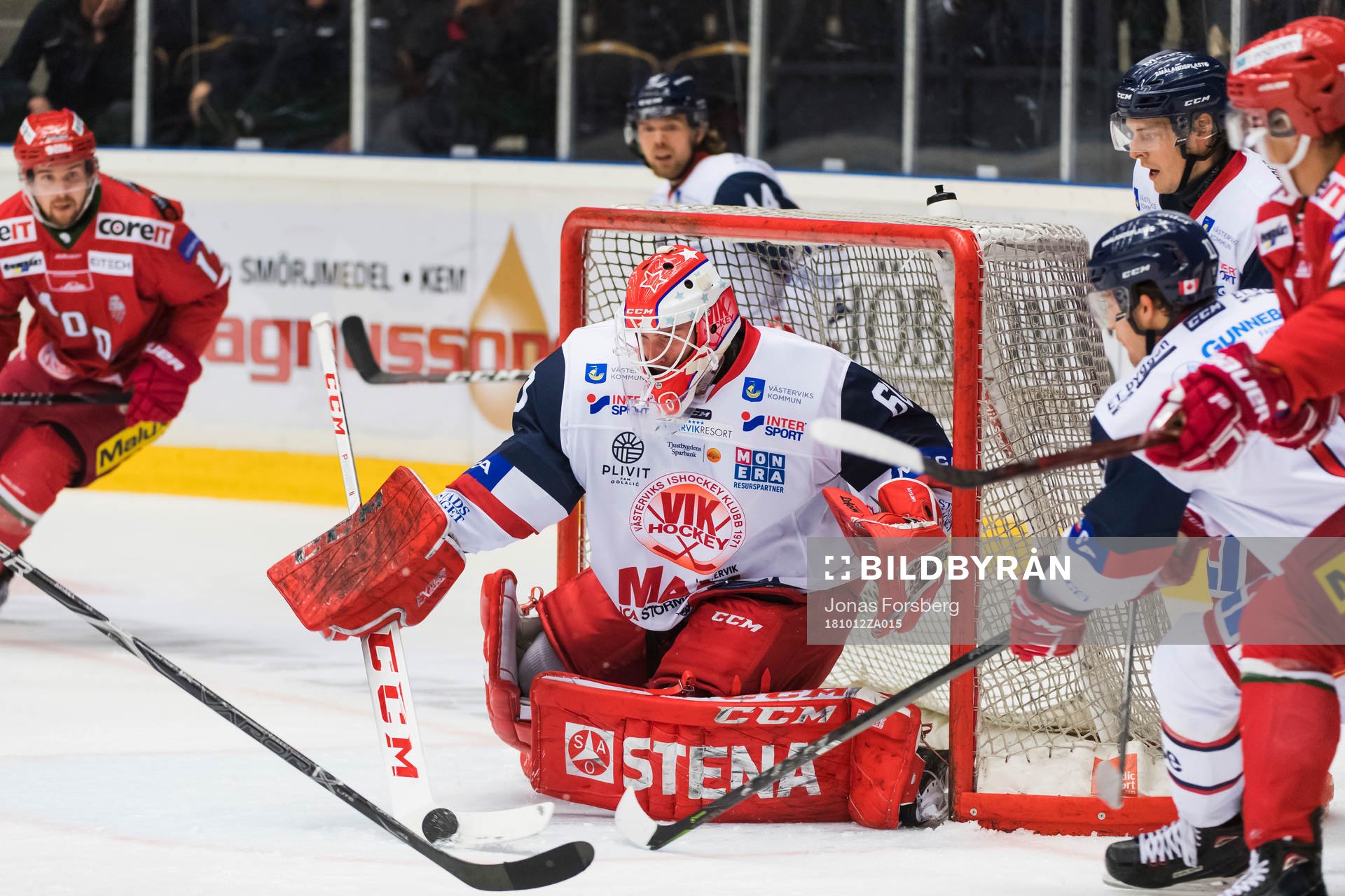 Västerviks målvakt Viktor Östlund