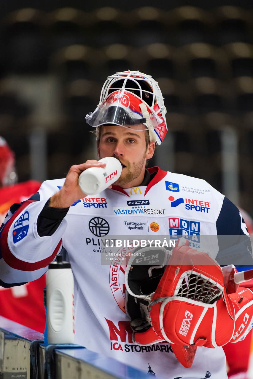 Västerviks målvakt Viktor Östlund