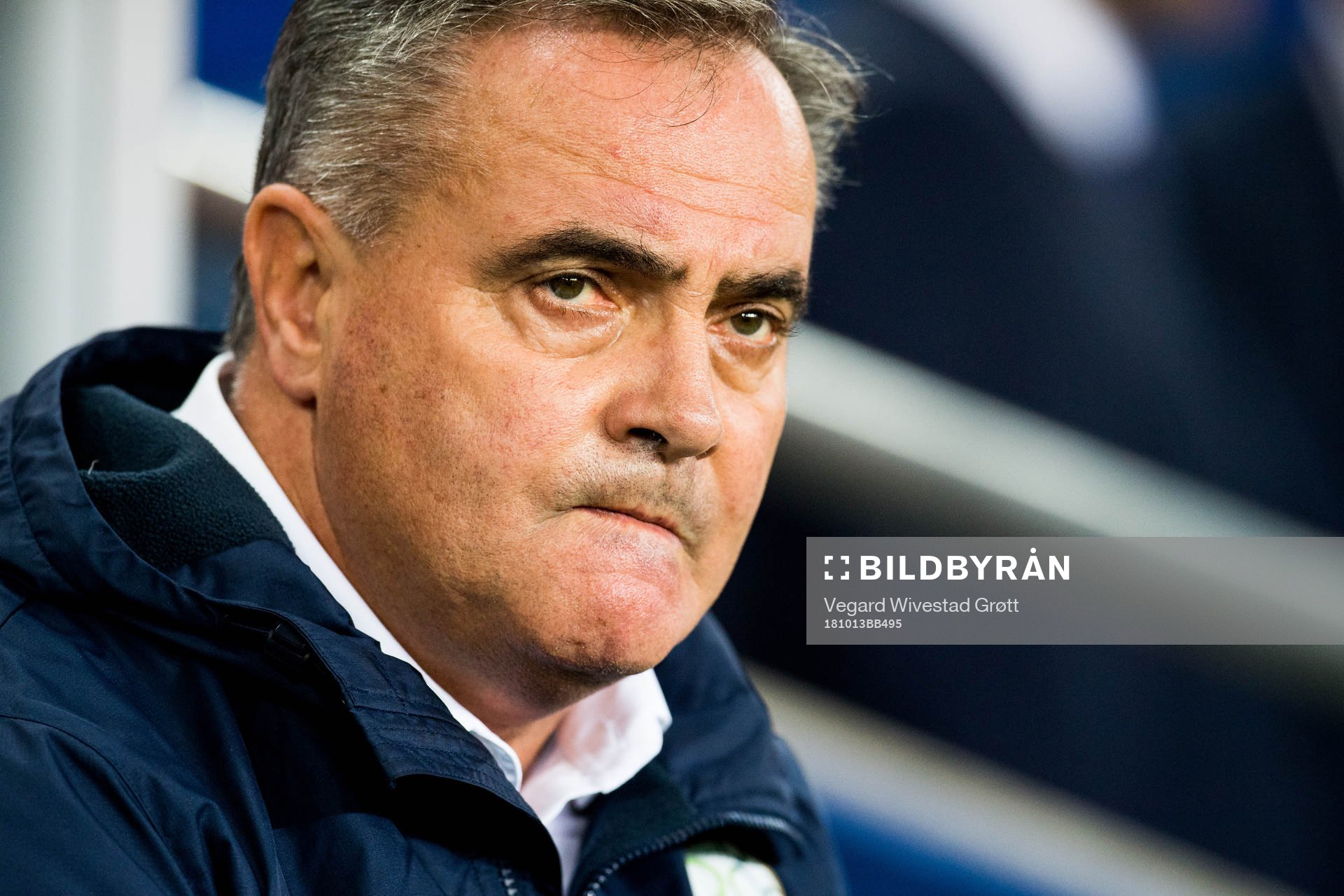 Tomaz Kavcic, head coach of Slovenia, ahead of the Nations League match between Norway and Slovenia on October 13, 2018 in Oslo.