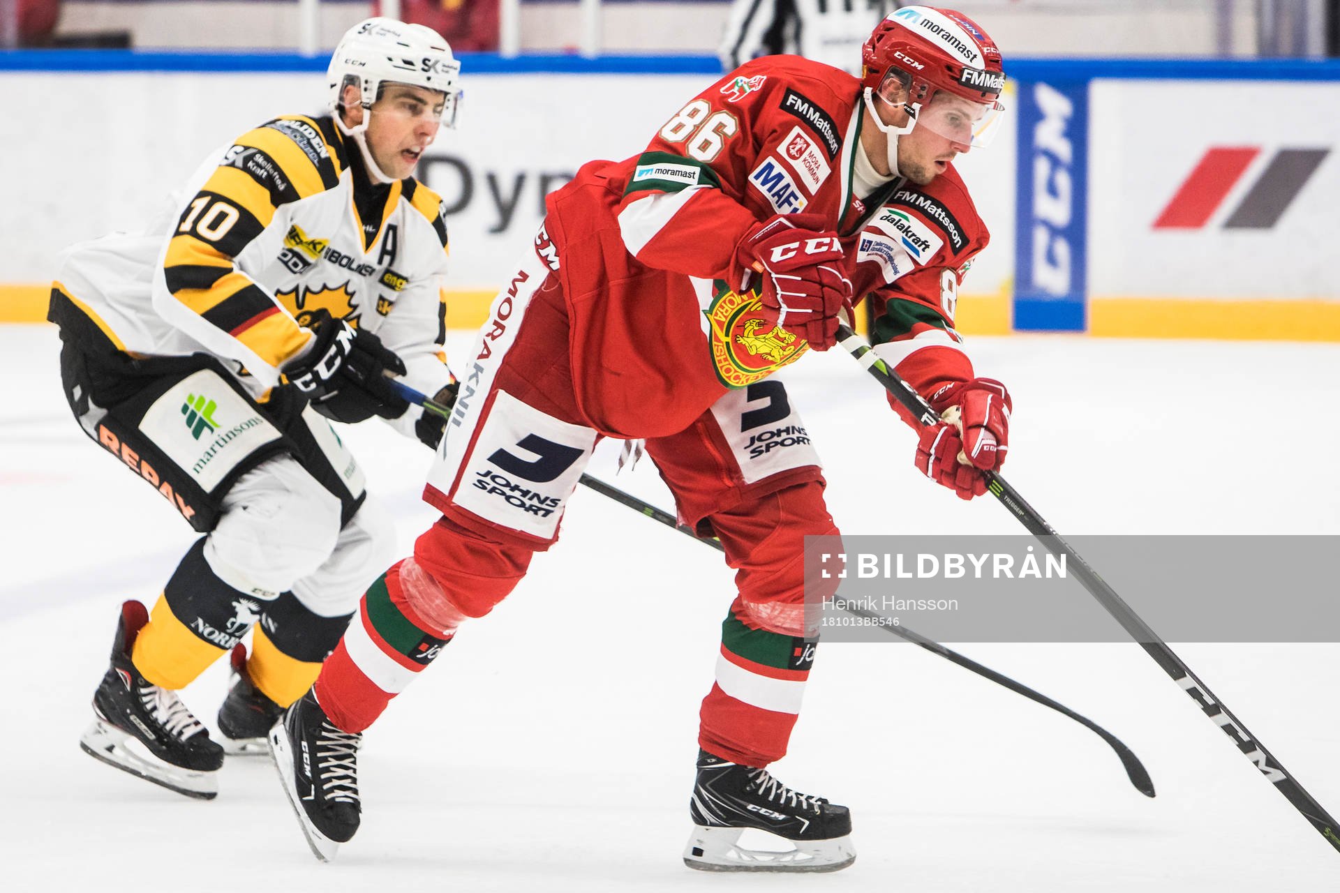 Skellefteås Joakim Lindström och Moras Mathias Bromé