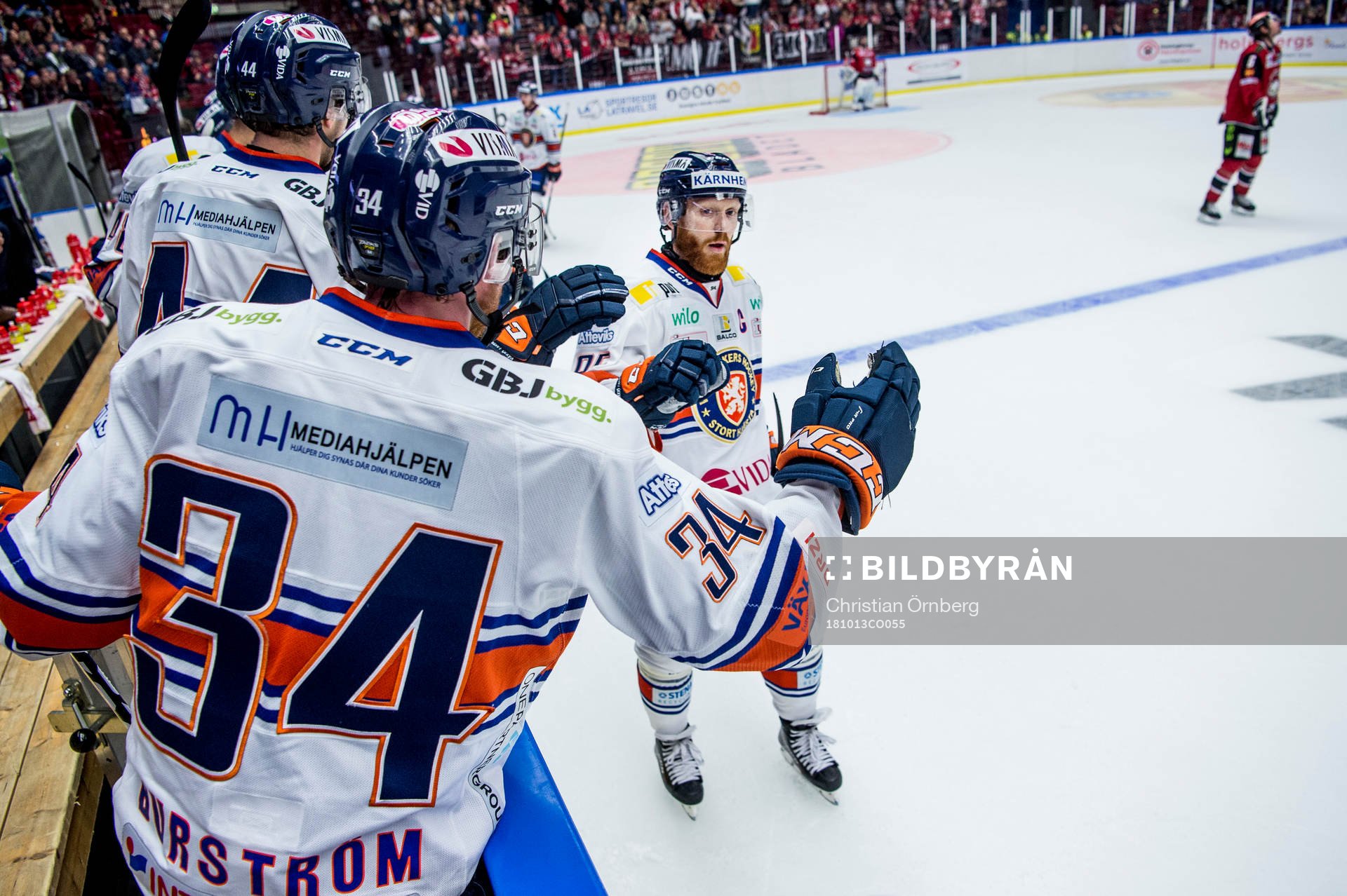 Växjös Liam Reddox jublar