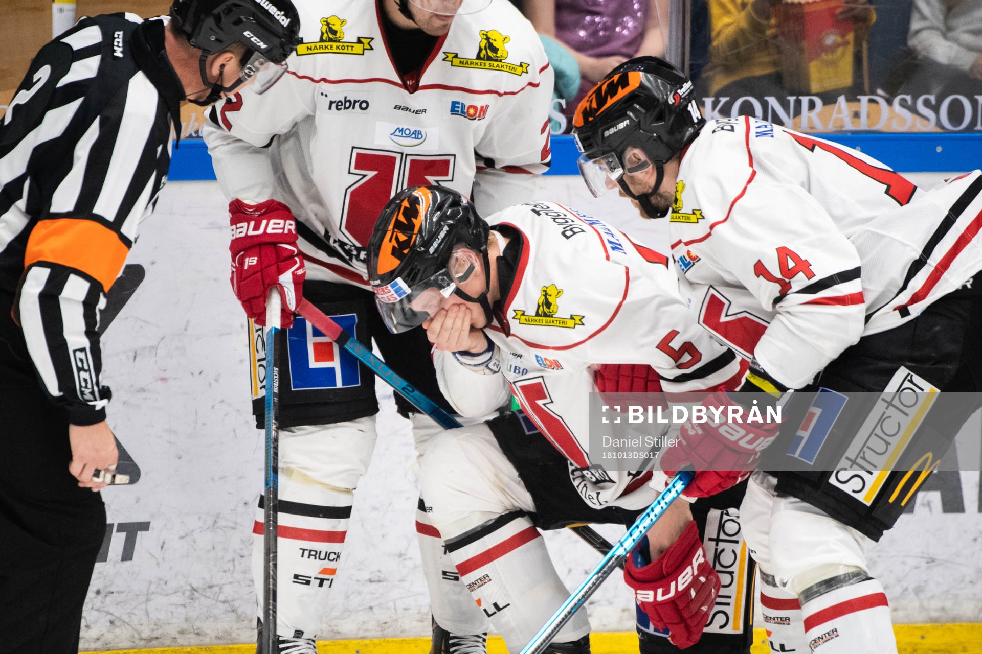 Örebros Gustav Backström har ont