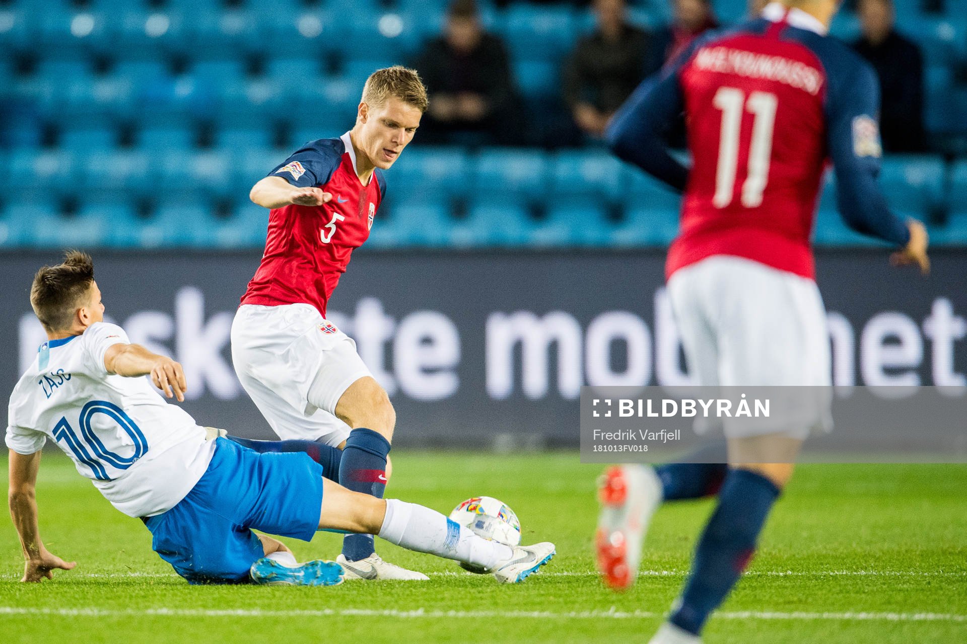 Miha Zajc of Slovenia and Sigurd Rosted of Norway