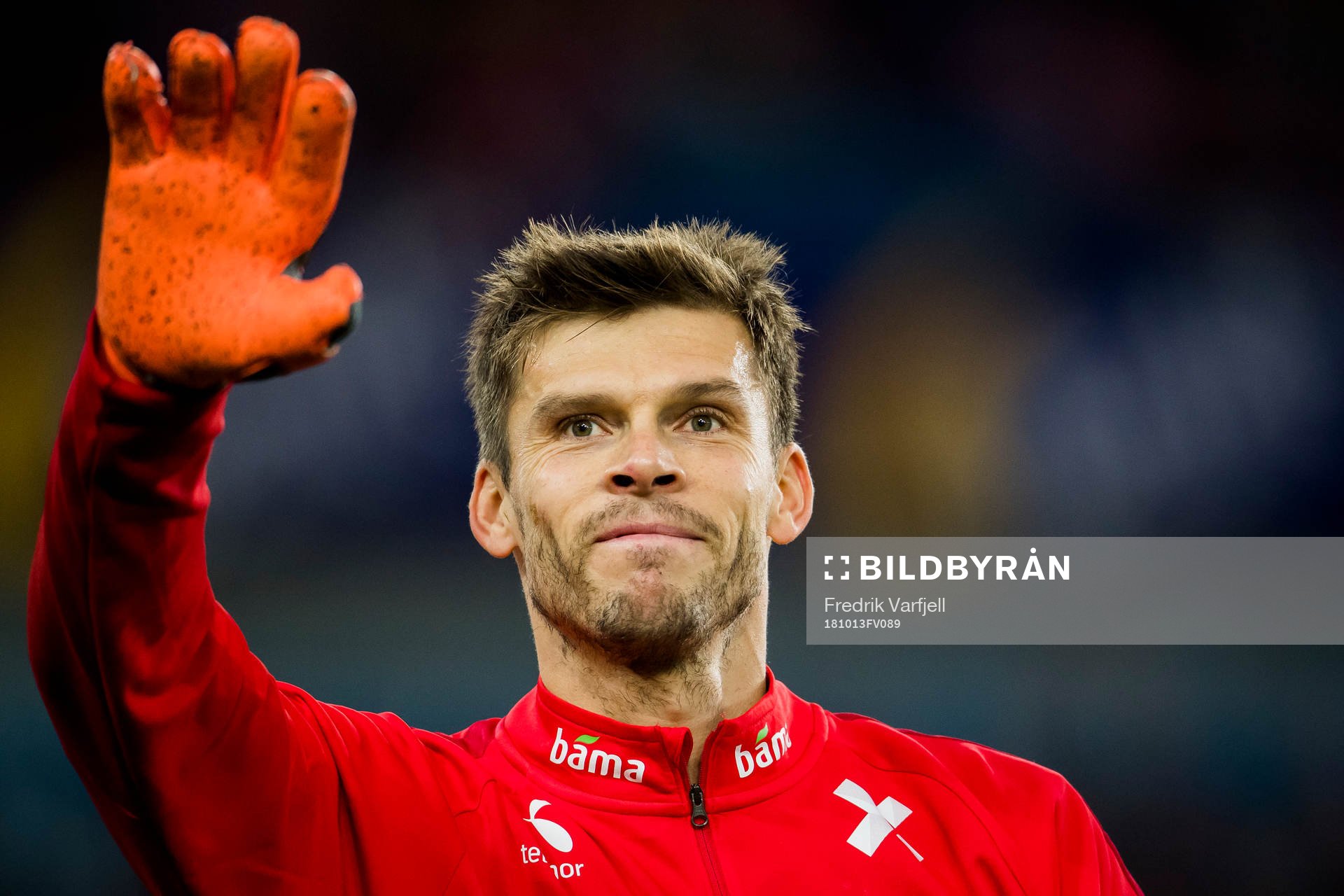 Goalkeeper Rune Almenning Jarstein of Norway