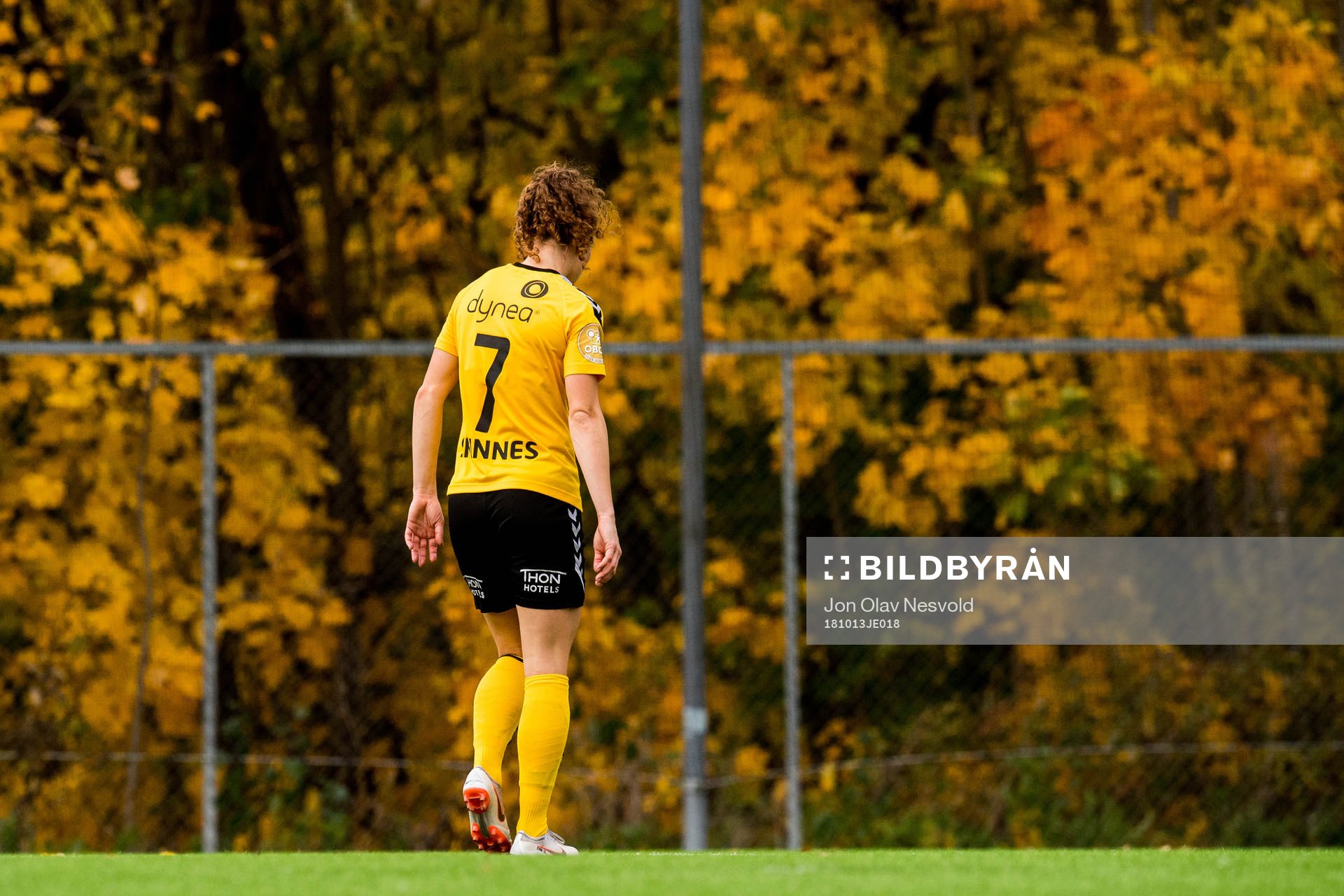 Synne Skinnes Hansen of LSK Kvinner looks dejected