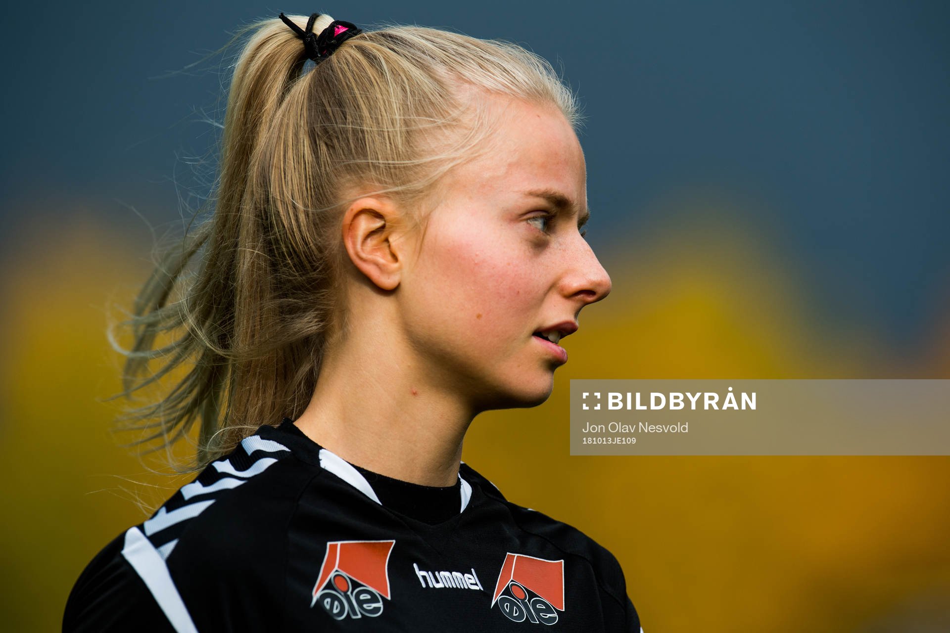 Emilie Marie Woldvik of LSK Kvinner ahead of the cup match between Røa and LSK Kvinner on October 13, 2018 in Oslo.
