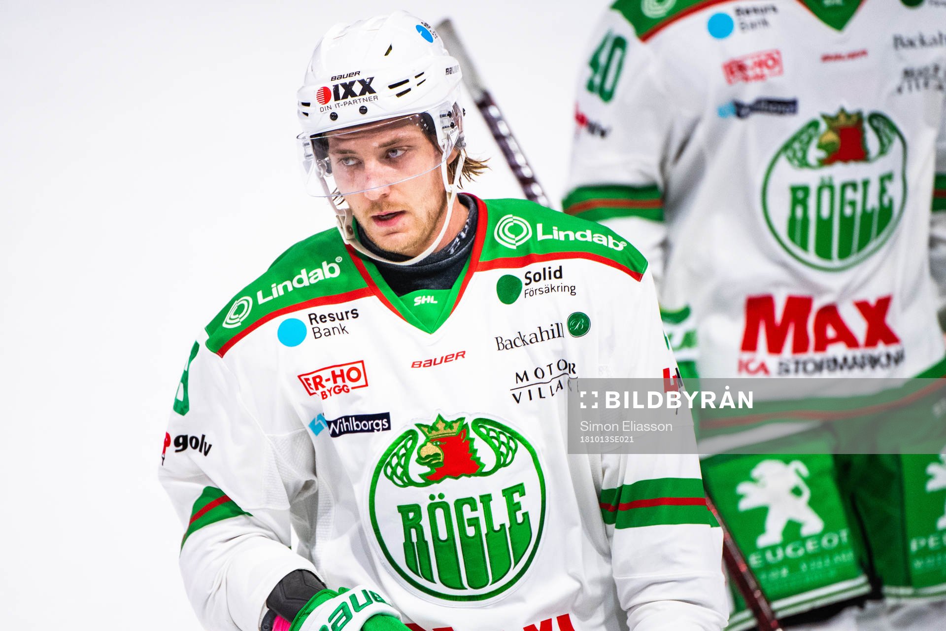 Rögles Linus Sandin deppar