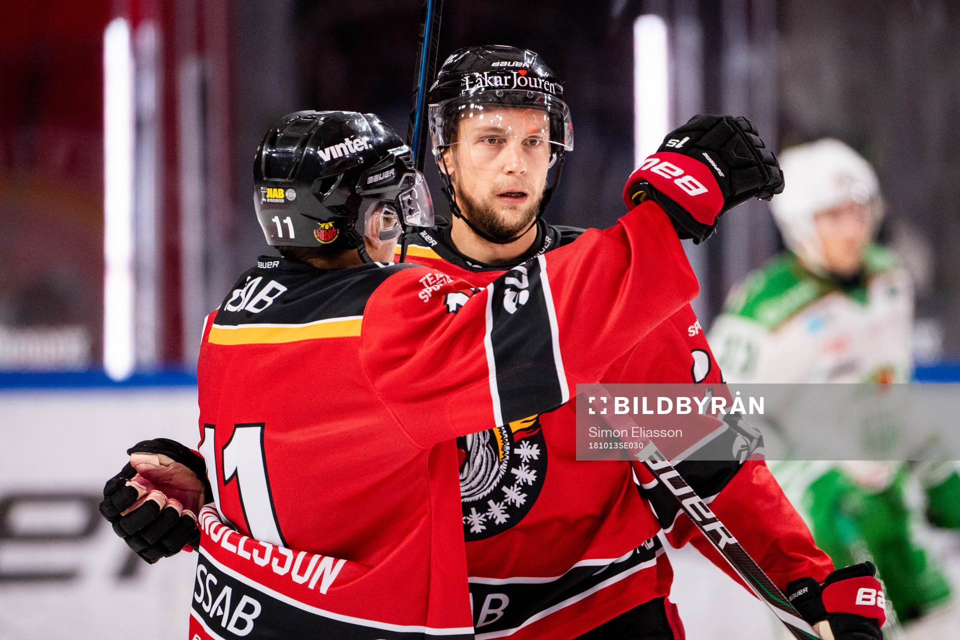 Luleås Johan Harju jublar