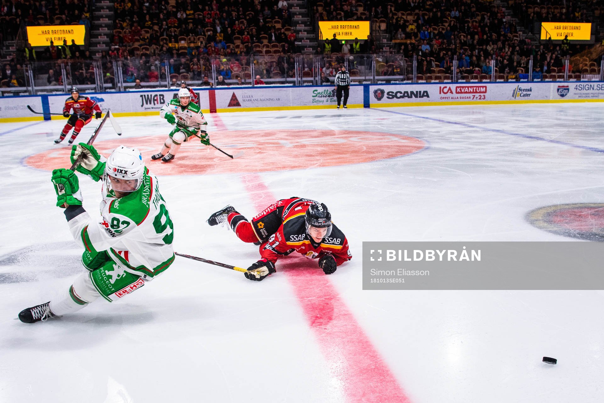 Rögles Christian Thomas och Luleås Austin Farley