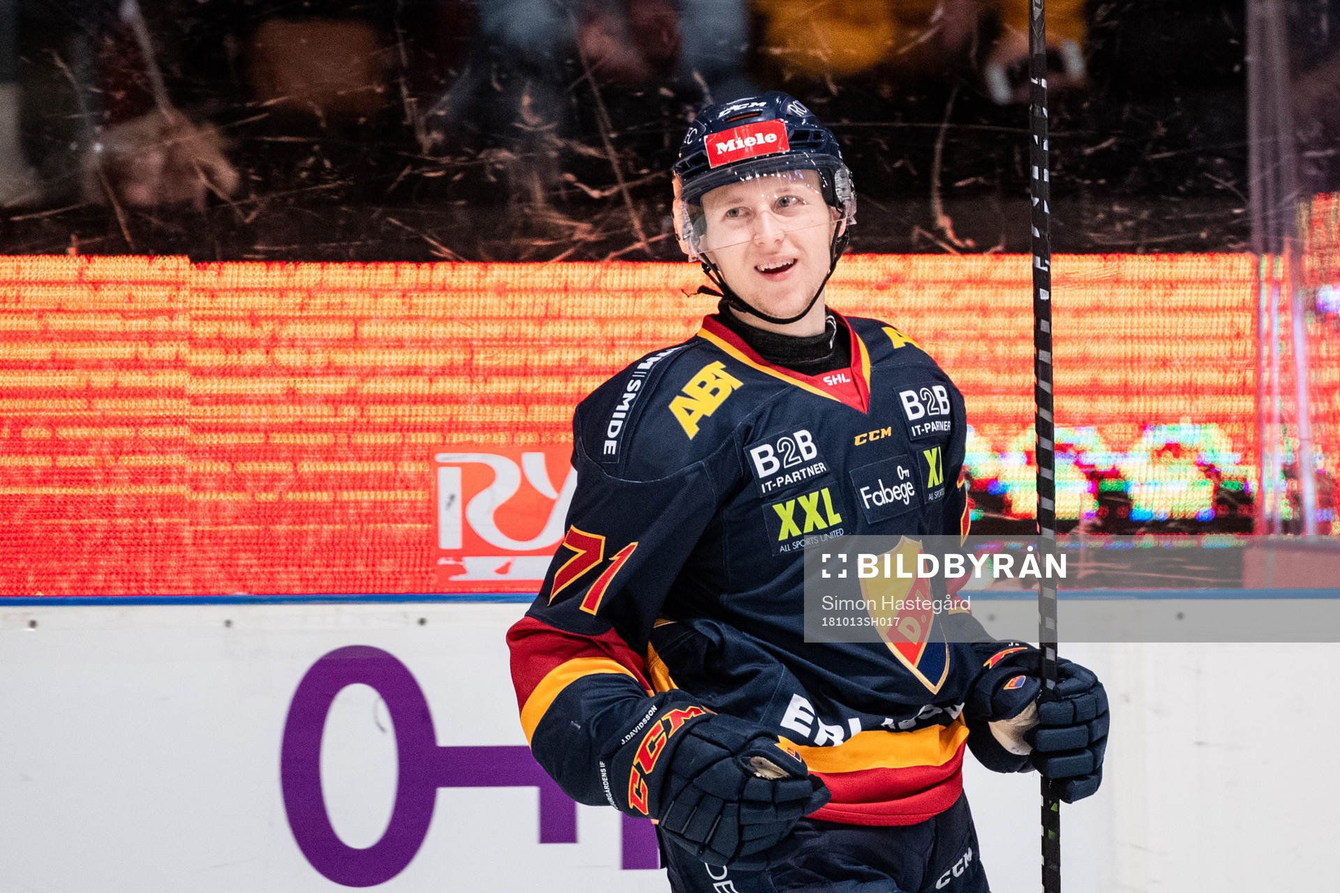 Djurgårdens Jonathan Davidsson jublar