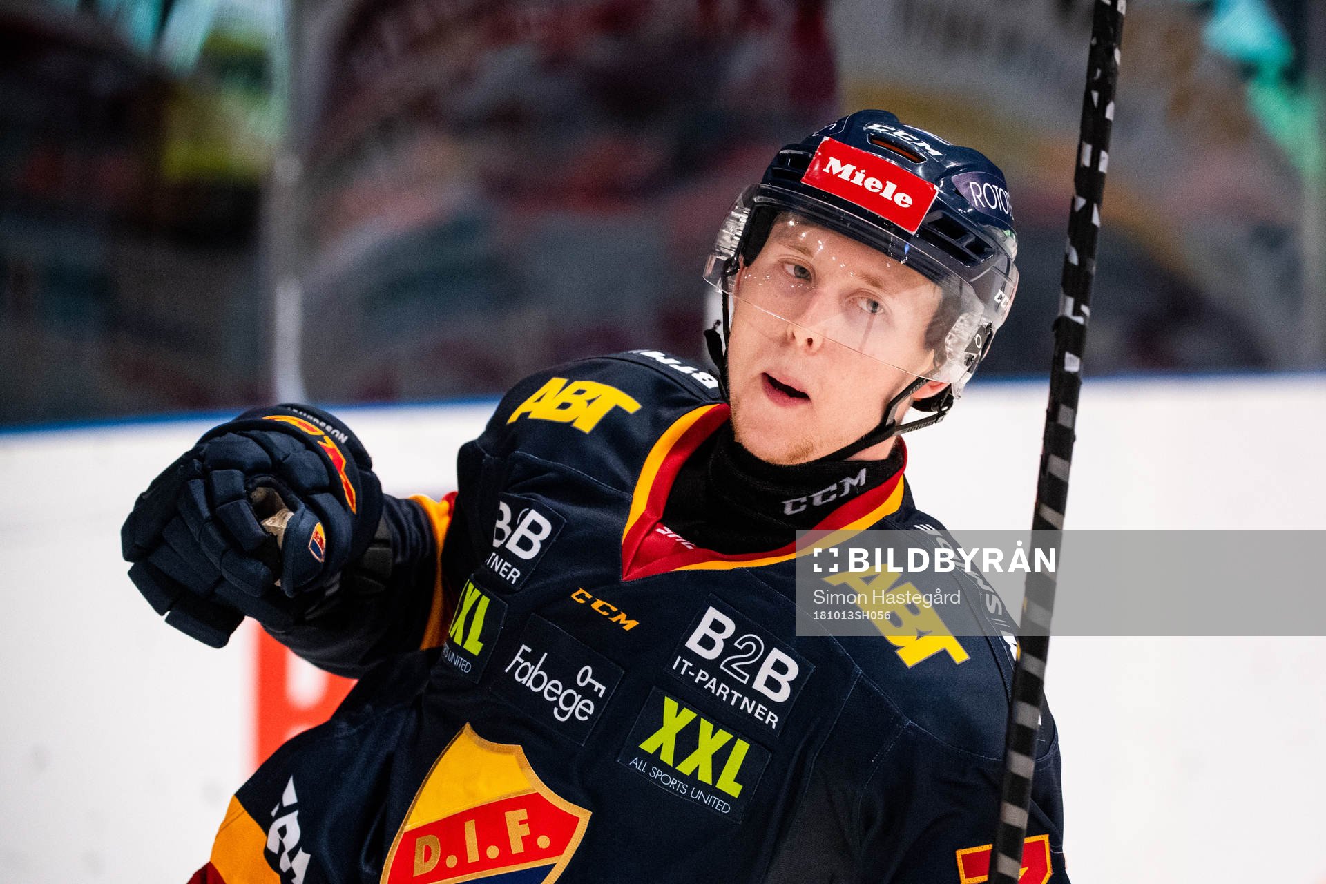 Djurgårdens Jonathan Davidsson jublar