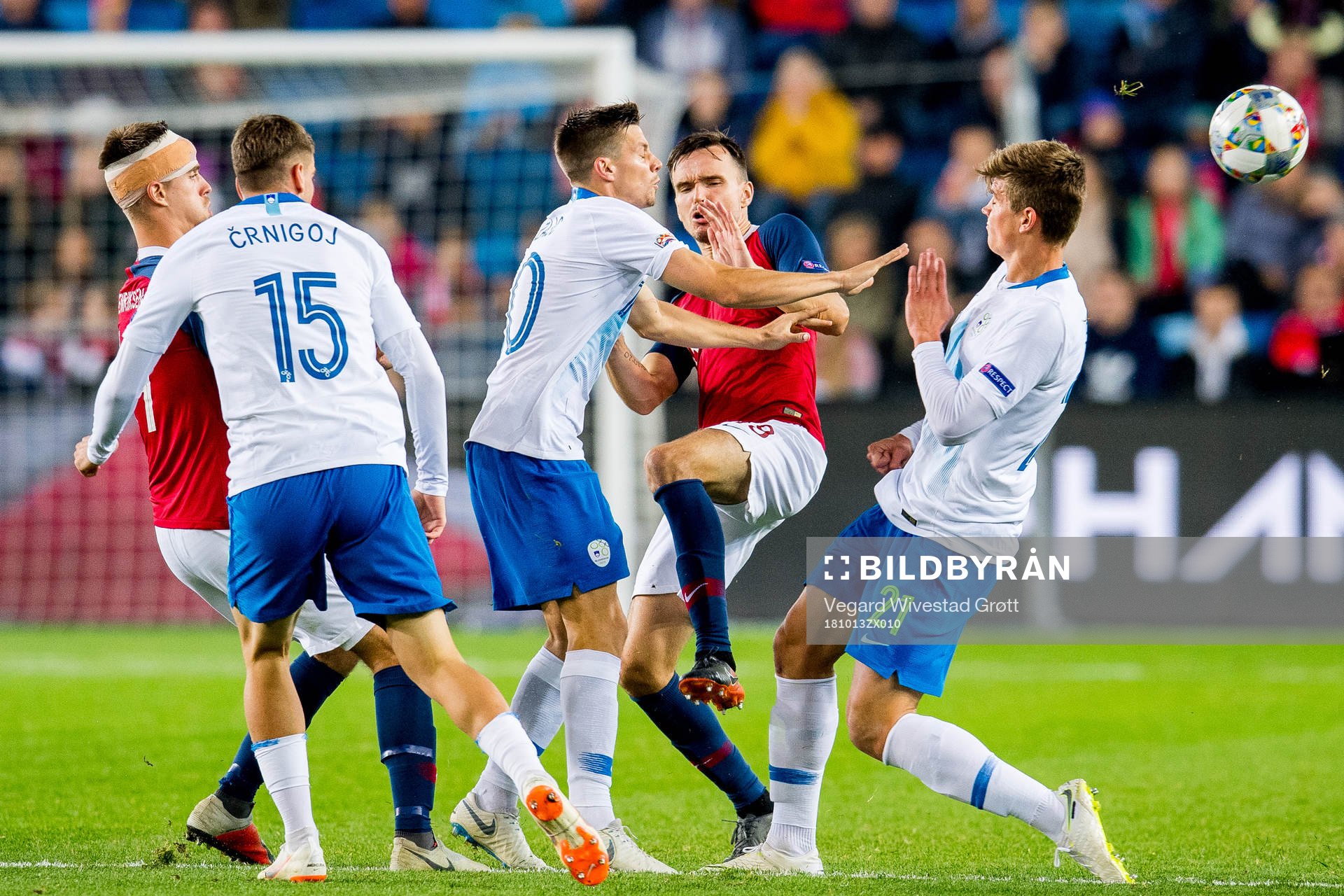 Miha Zajc of Slovenia, Ole Kristian Selnæs of Norway and