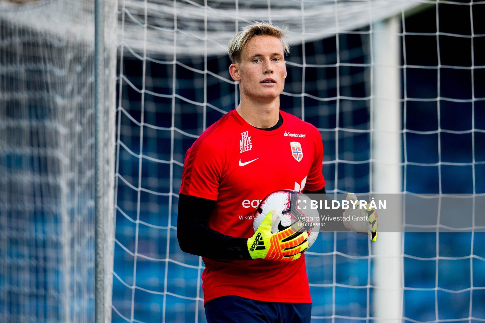 Goalkeeper Sondre Rossbach of Norway